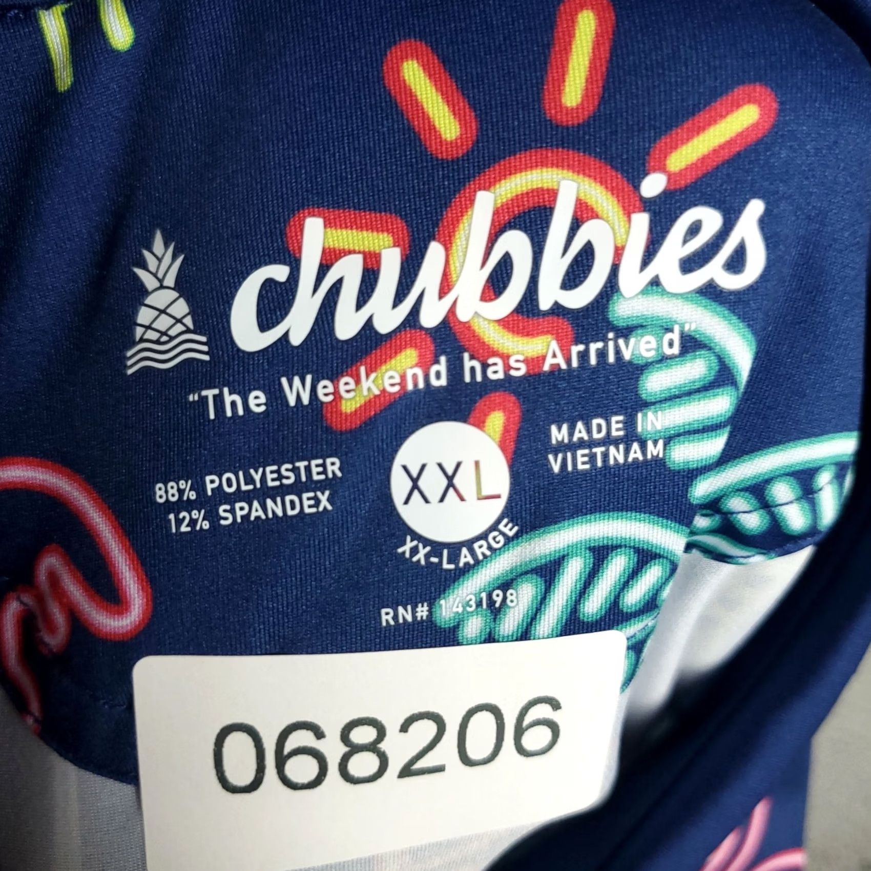 Chubbies Chubbies Polo Shirt Mens 2XL Blue Palm Tree Print Short Sleeve Golf Shirt Size US XXL / EU 58 / 5 - 6 Thumbnail