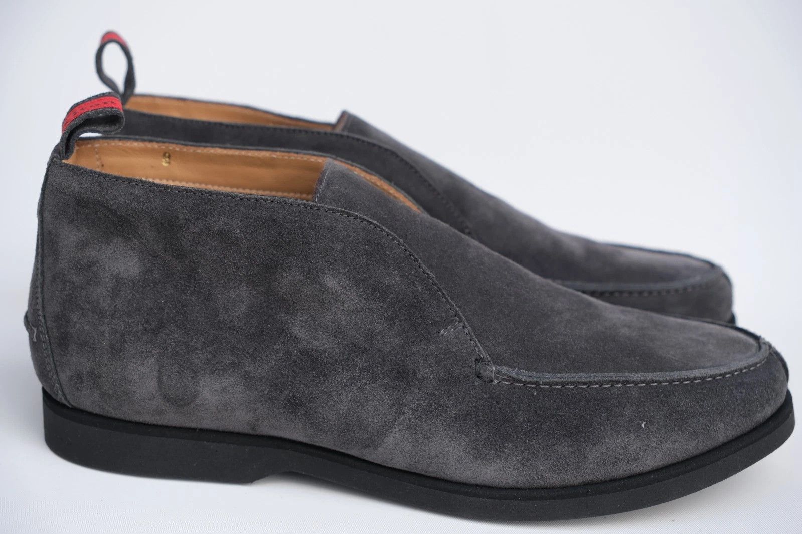 Kiton NEW Kiton Fly Loafers in Anthracite Suede UK 8 / US 9 /EU 42 Size US 9 / EU 42 - 3 Thumbnail