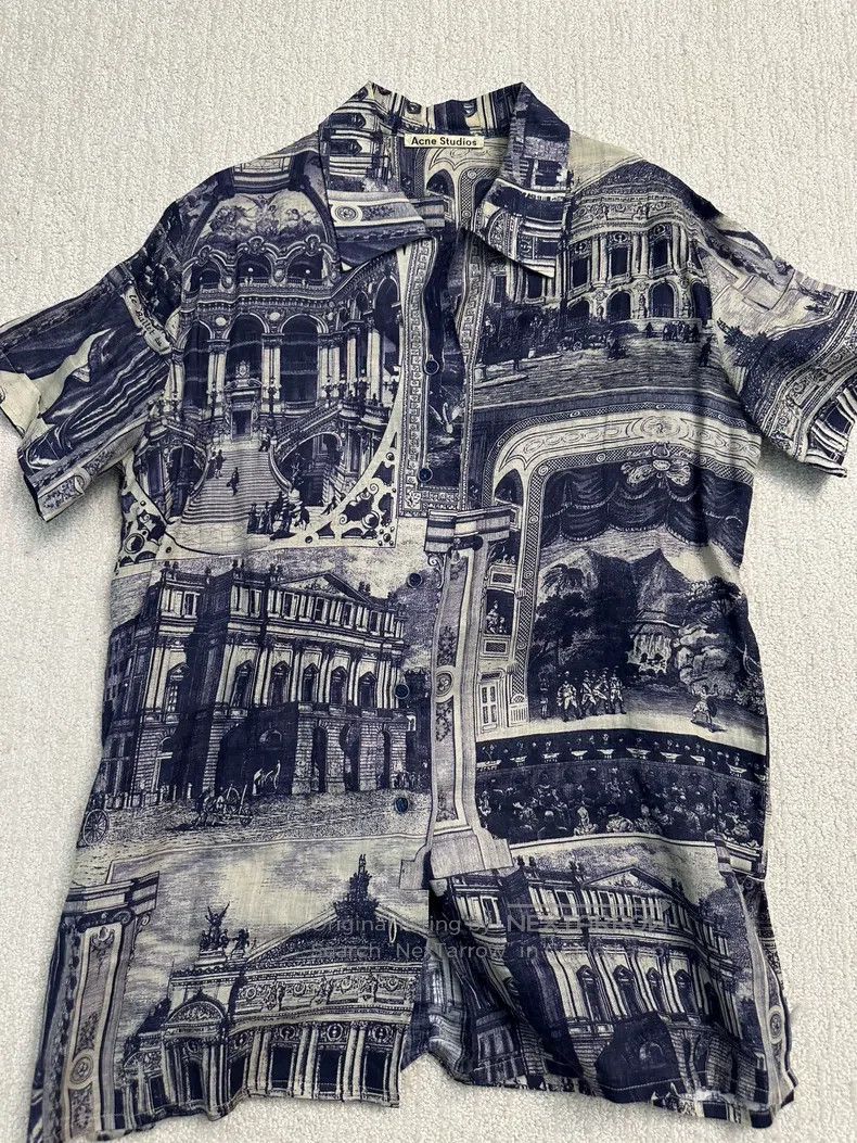 Acne Studios Acne Studios size 32 Painted Architectural Style Shirt, Lin Size US S / EU 44-46 / 1 - 2 Thumbnail