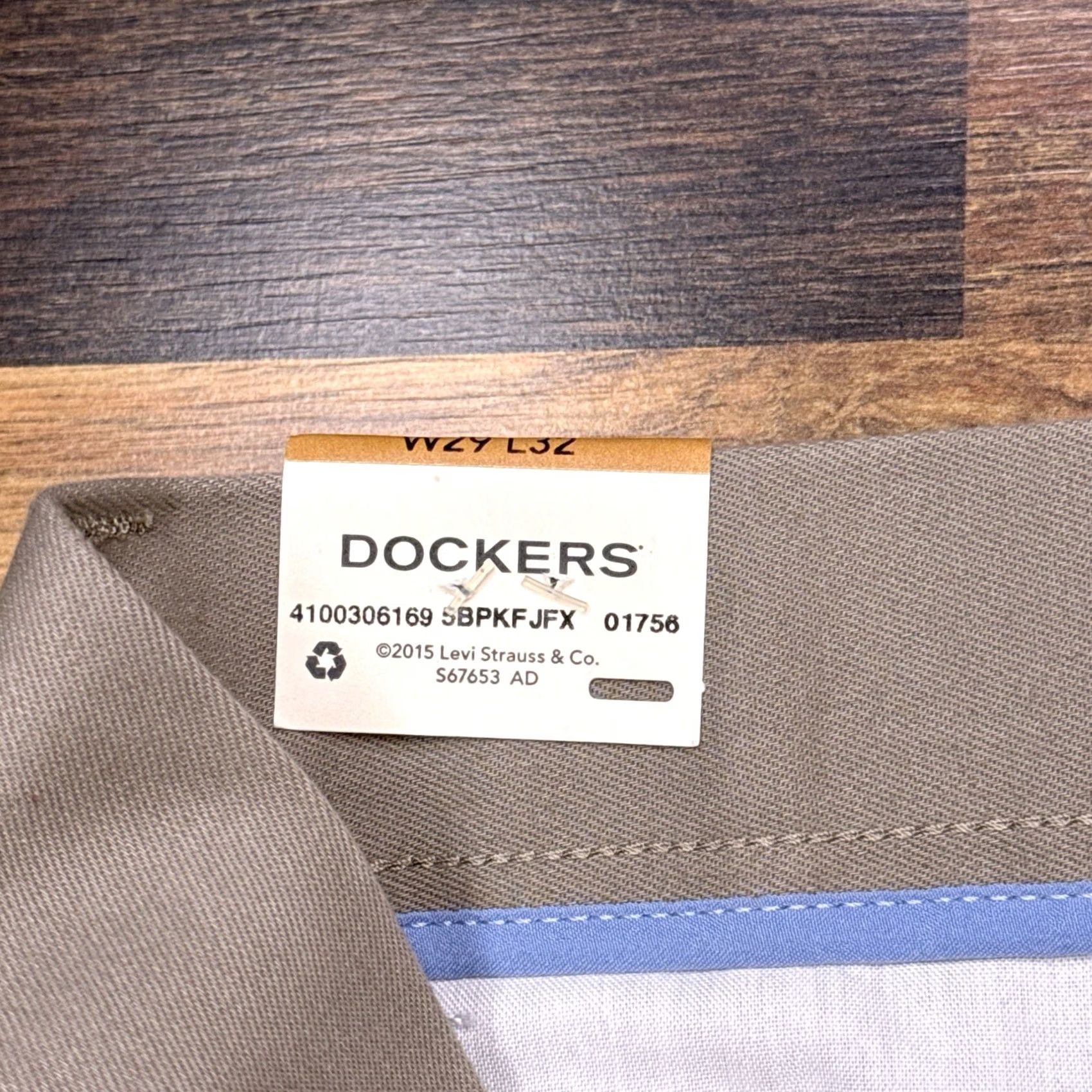 Dockers Dockers Signature Khaki Pants Mens 29x32 Tan Slim Performance New Size US 29 - 7 Thumbnail