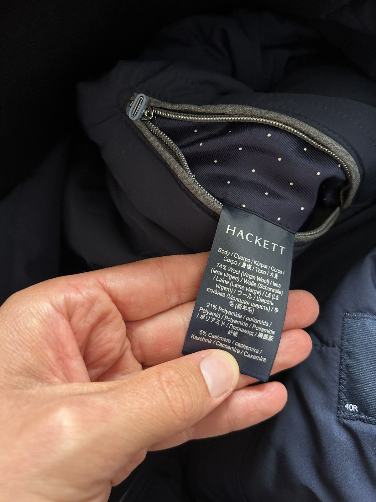 Hackett × Loro Piana Hackett London Loro Piana Wool Cashmere Coat Jacket Brioni Size US M / EU 48-50 / 2 - 8 Thumbnail