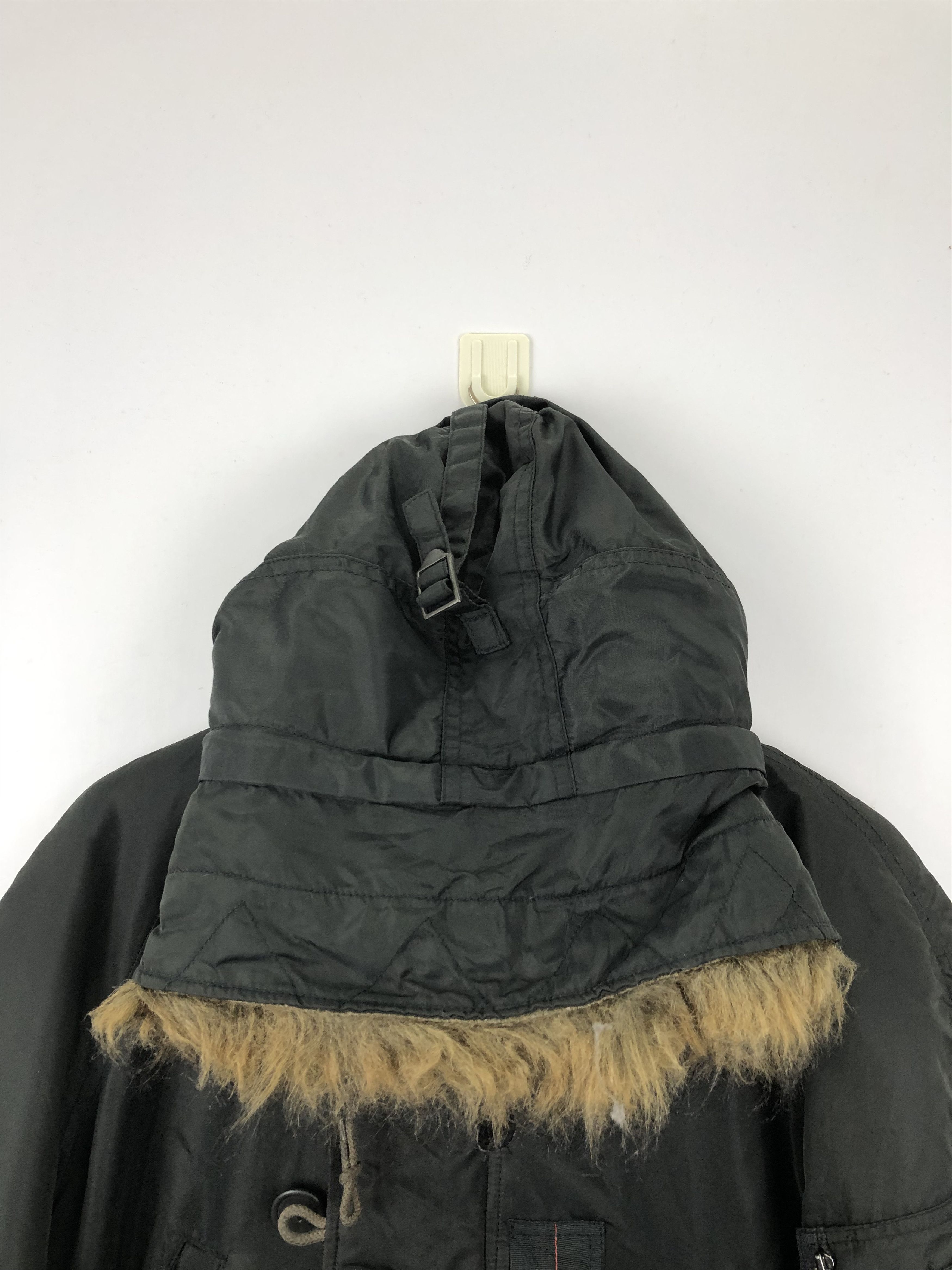 Avirex Vintage 90s Avirex Military Hoodie Sherpa Bomber Jacket Size US M / EU 48-50 / 2 - 9 Thumbnail
