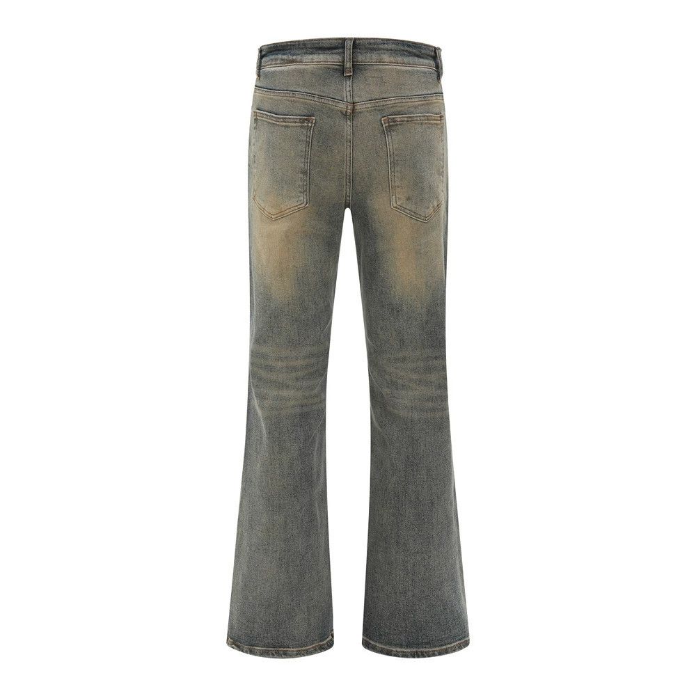 Japanese Brand × Jean High street retro washed distressed flared jeans for men Size US 32 / EU 48 - 2 Thumbnail