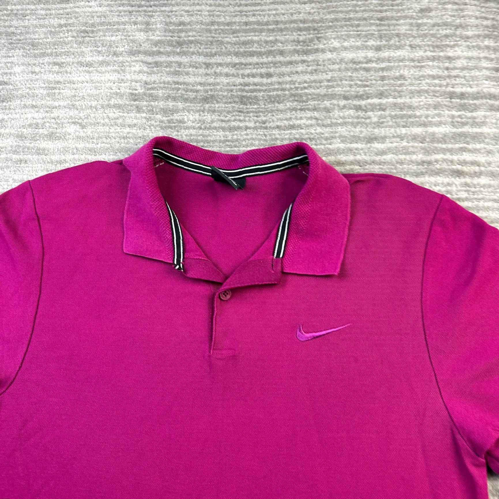 Nike Nike Dri-Fit Polo Shirt Mens Medium Purple Tennis Golf Casual Activewear S/S Collared Logo Embroidered Size US M / EU 48-50 / 2 - 3 Thumbnail