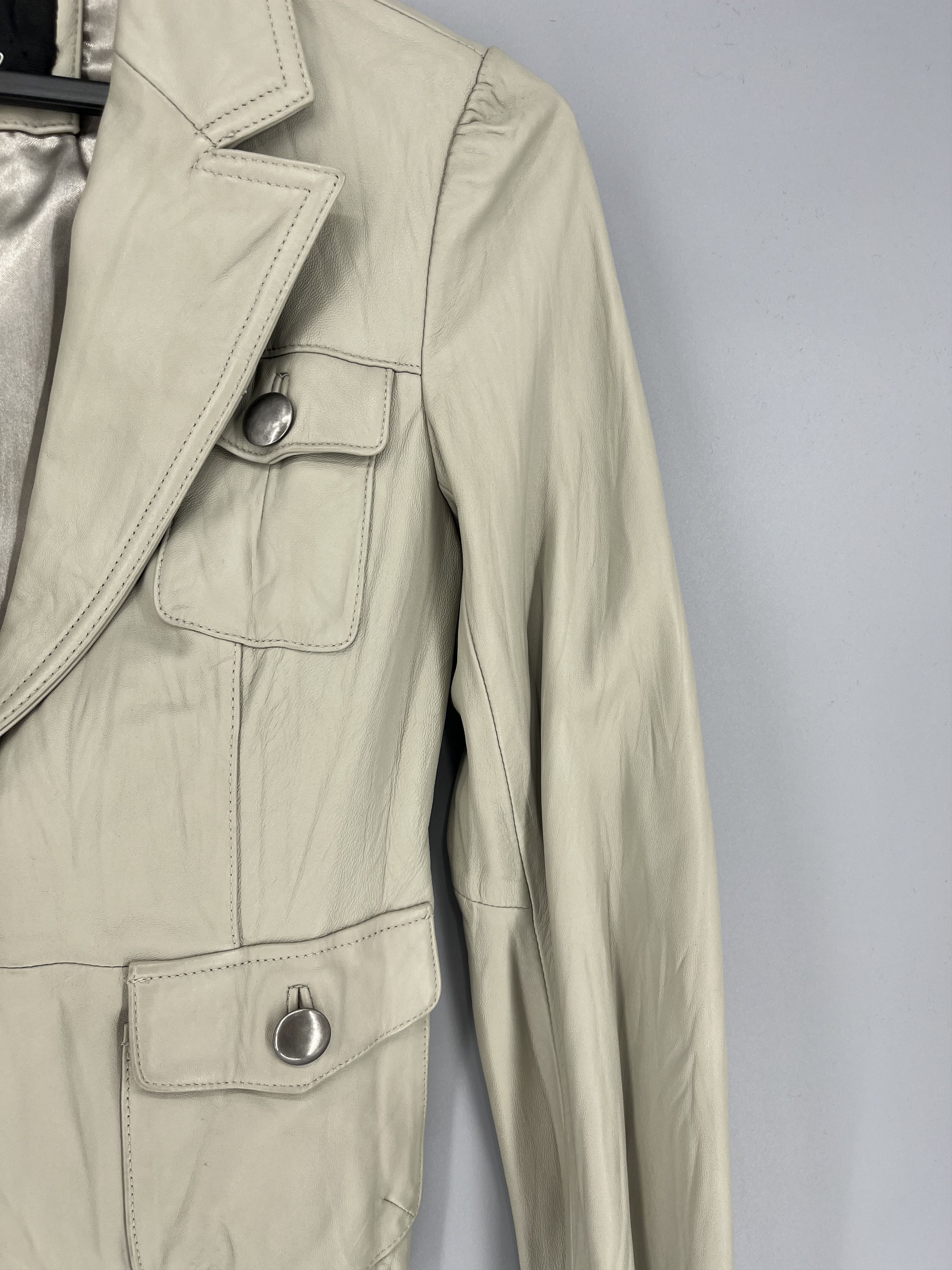 Japanese Brand Vintage 00’s Wossivo Moto Leather Racing Y2K Jacket Size XS / US 0-2 / IT 36-38 - 8 Thumbnail
