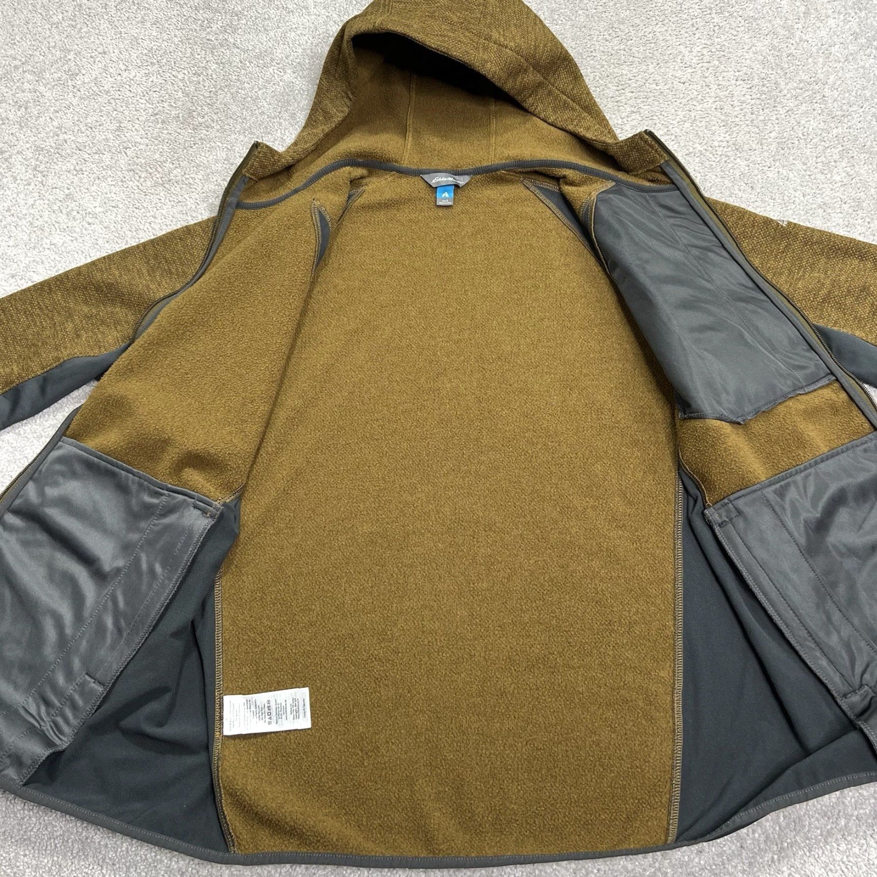 Eddie Bauer Eddie Bauer First Ascent Hoodie Jacket Mens Large Full Zip Pockets Sweatshirt Brown Gray Stretch Size US L / EU 52-54 / 3 - 5 Thumbnail