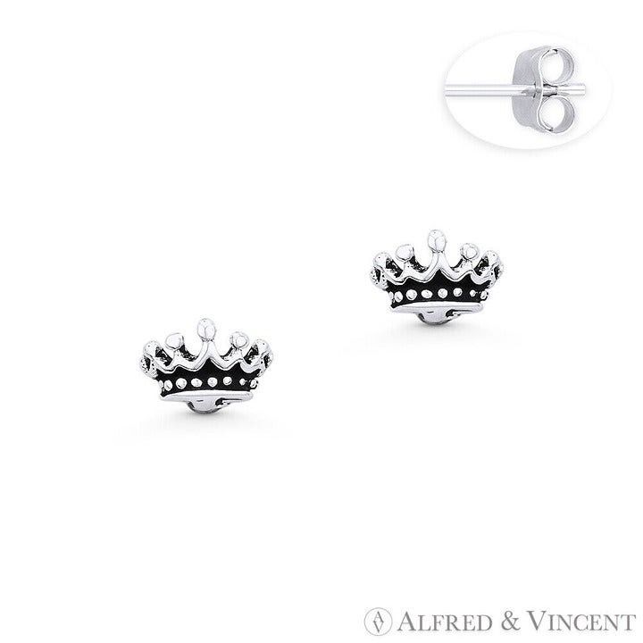Other Monarch Crown Royalty Charm Stud Earrings Size ONE SIZE - 1 Preview