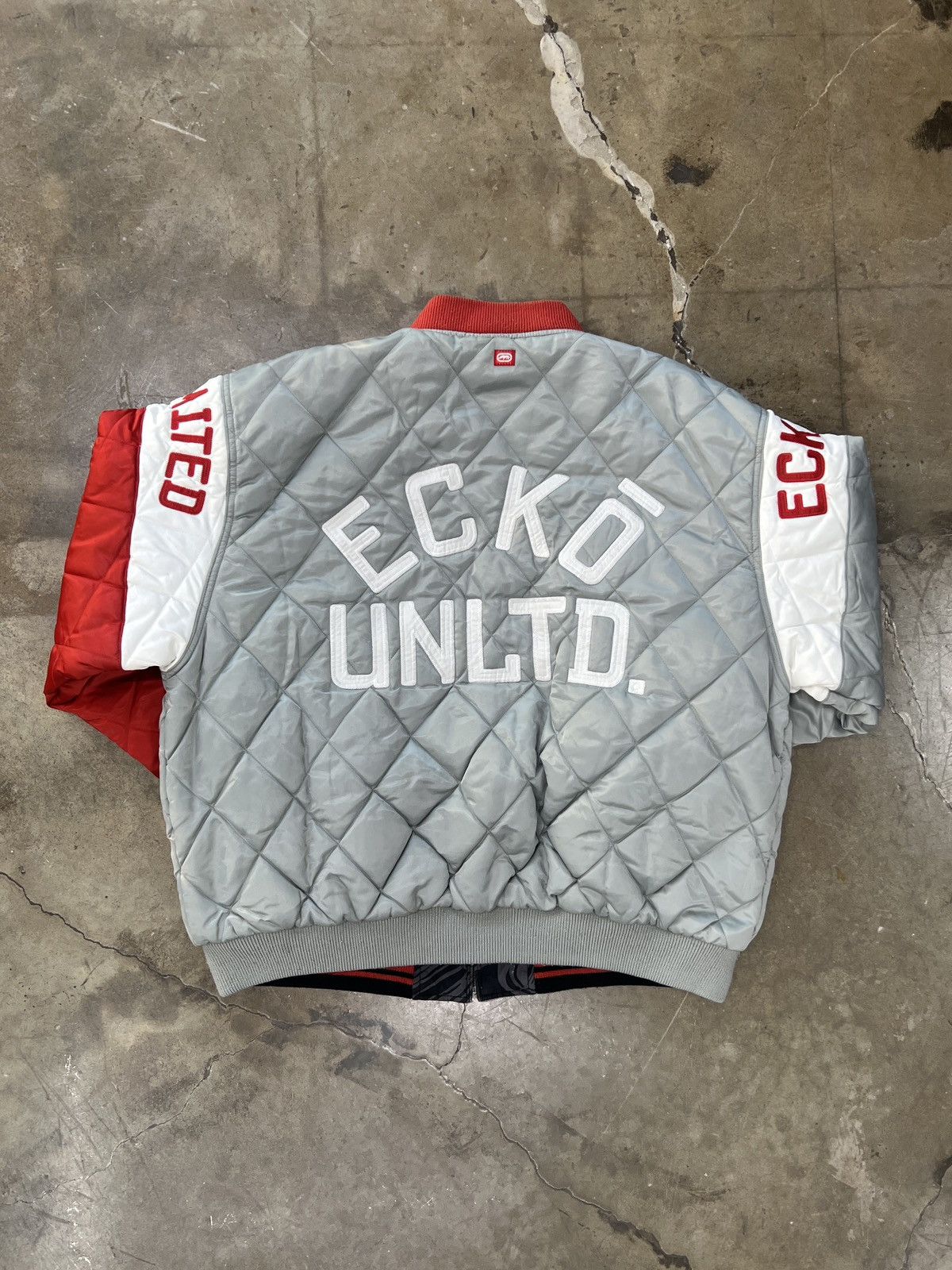 Ecko Unltd. × Vintage Vintage Y2k Ecko Unltd. Reversible Quilted Jacket XXL Size US XXL / EU 58 / 5 - 5 Thumbnail