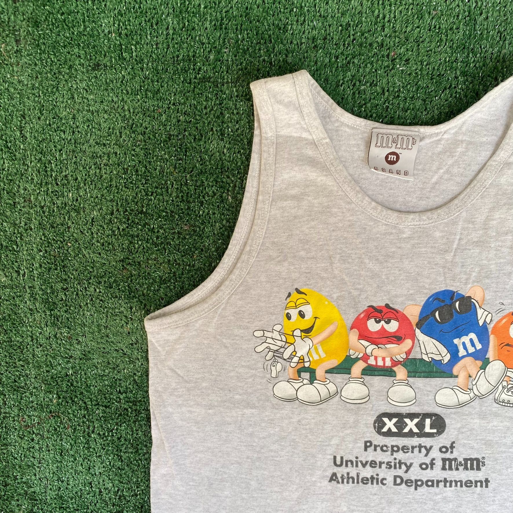 Vintage Vintage 90s M&M's Athletic Dept. Tank Funny Candy Humor Tee Size US S / EU 44-46 / 1 - 2 Thumbnail