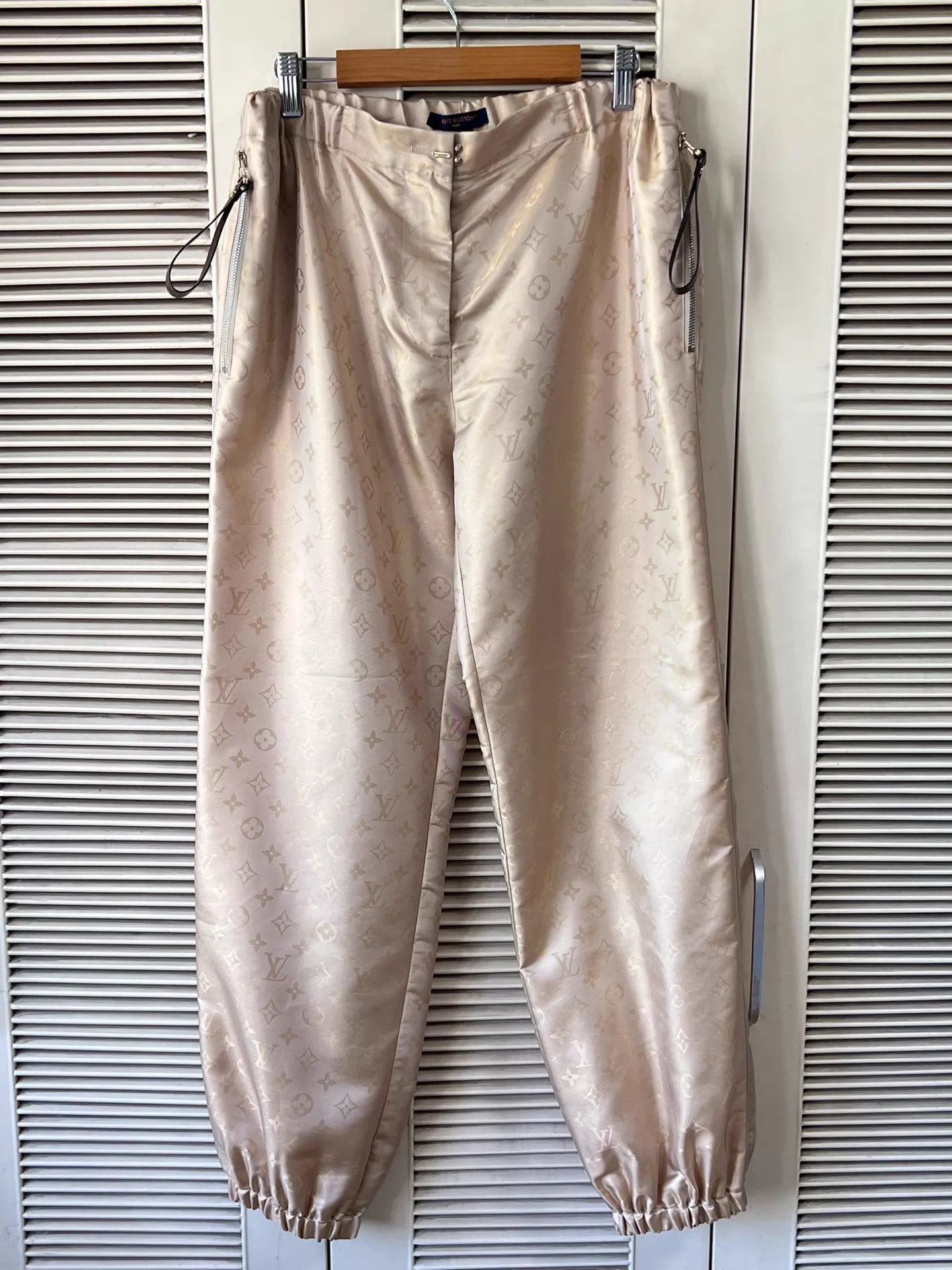 Louis Vuitton Louis Vuitton Gold Monogram Track Pants Women's 38 Size 27" / US 4 / IT 40 - 1 Thumbnail