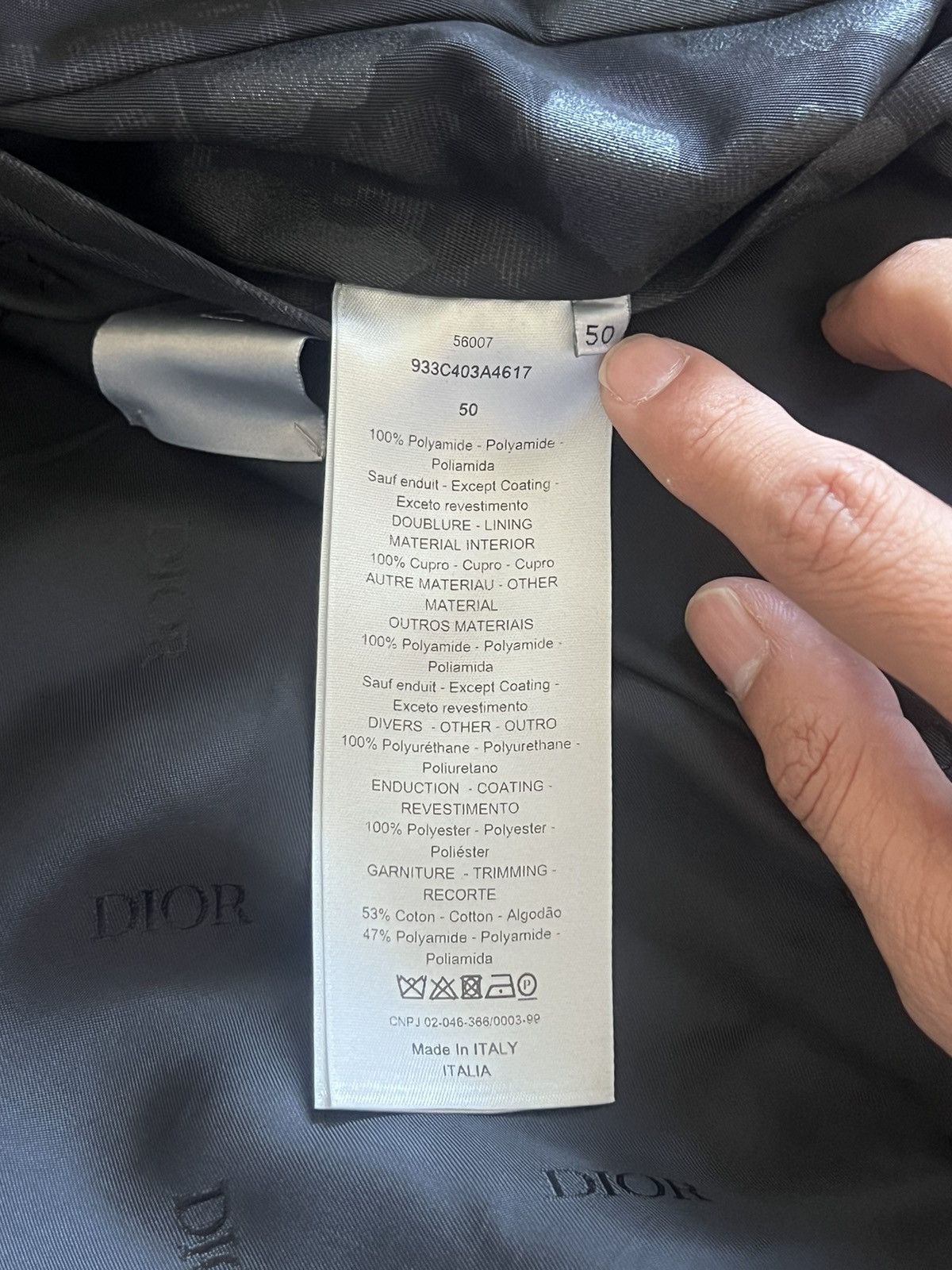 Dior DIOR men Safari Oblique Bomber Jacket Size US M / EU 48-50 / 2 - 9 Thumbnail