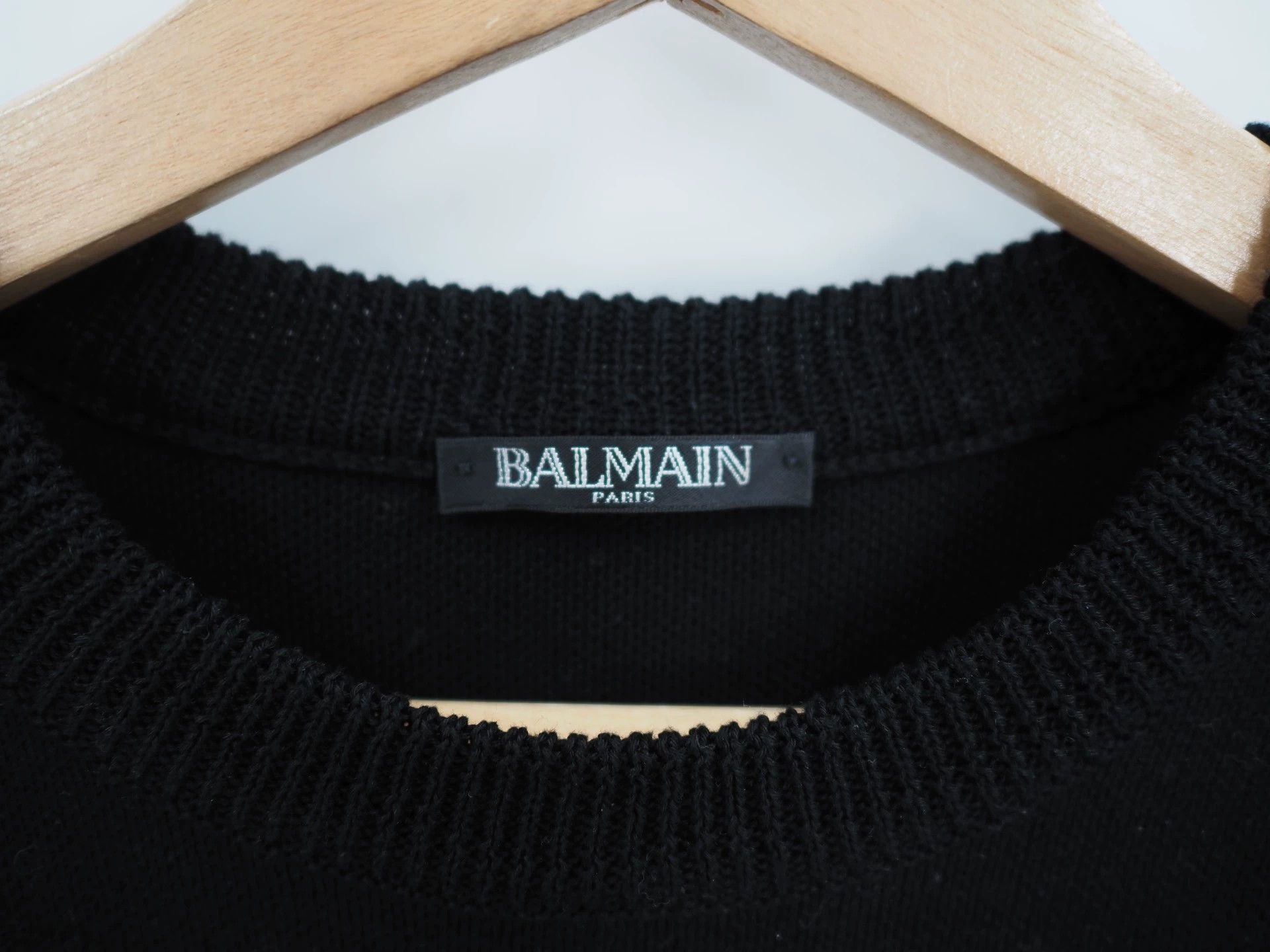 Balmain Balmain Knit Sweater - Black/White, SS18 Runway Style Size US S / EU 44-46 / 1 - 4 Thumbnail