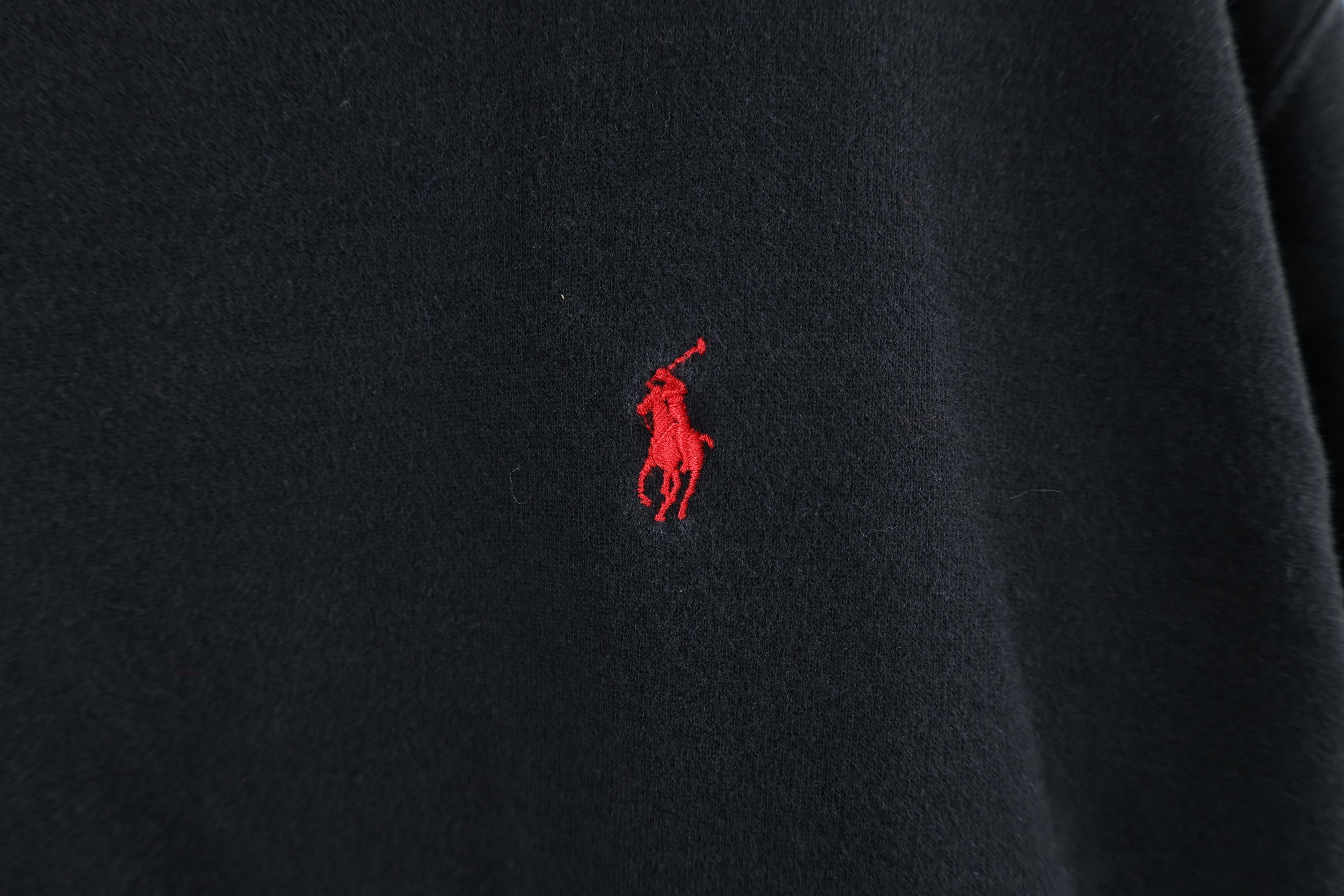 Ralph Lauren Vintage 90s Ralph Lauren Blank Crewneck Sweatshirt Black Size US XL / EU 56 / 4 - 4 Thumbnail