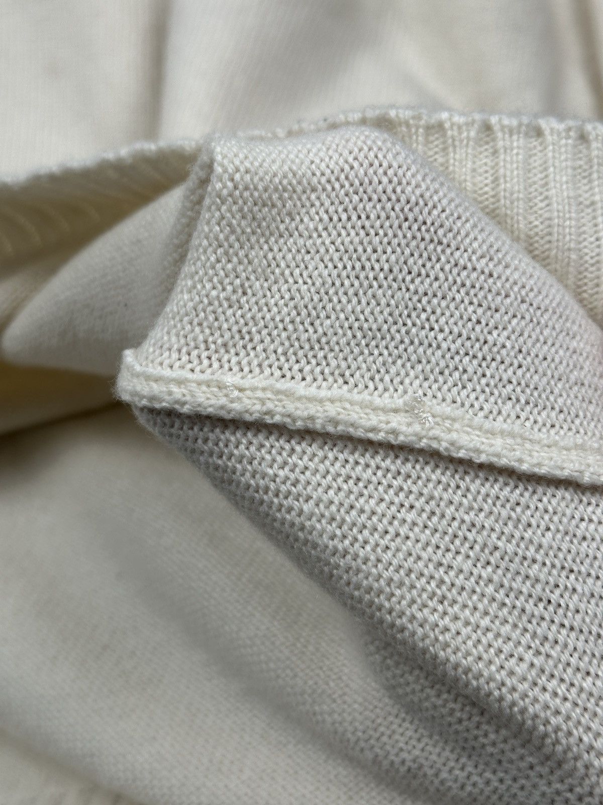 The Row The Row Ivory Cashmere Wool Minimalist Crewneck Lux Sweater Size US XL / EU 56 / 4 - 18 Thumbnail