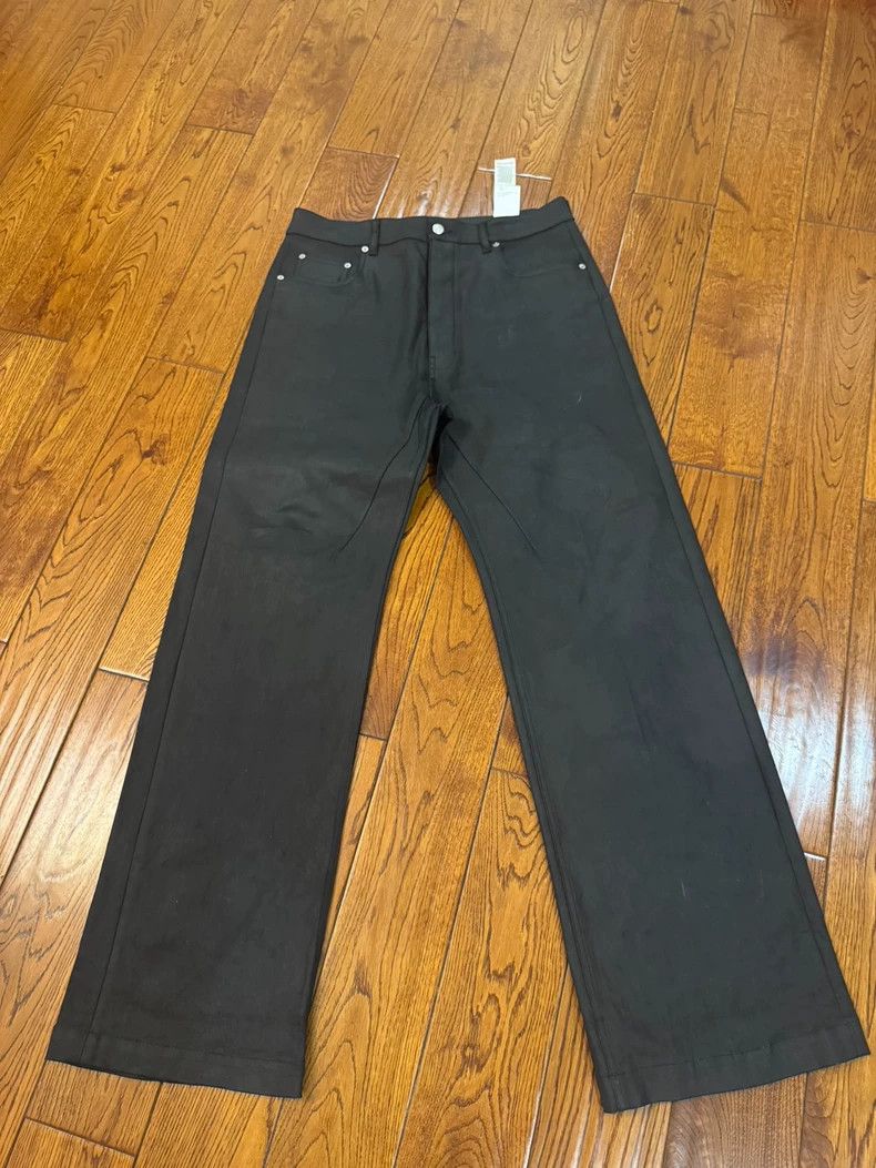 Rick Owens RICK OWENS Waxed Straight Leg Jeans Size US 32 / EU 48 - 1 Thumbnail