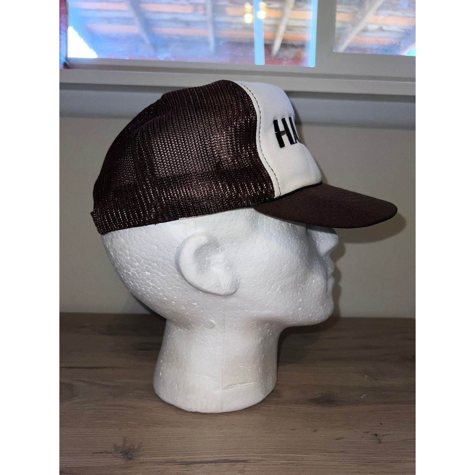 Vintage vintage Hawaii Palm Trees White Brown Hat Headwear vTG OS Size ONE SIZE - 6 Thumbnail