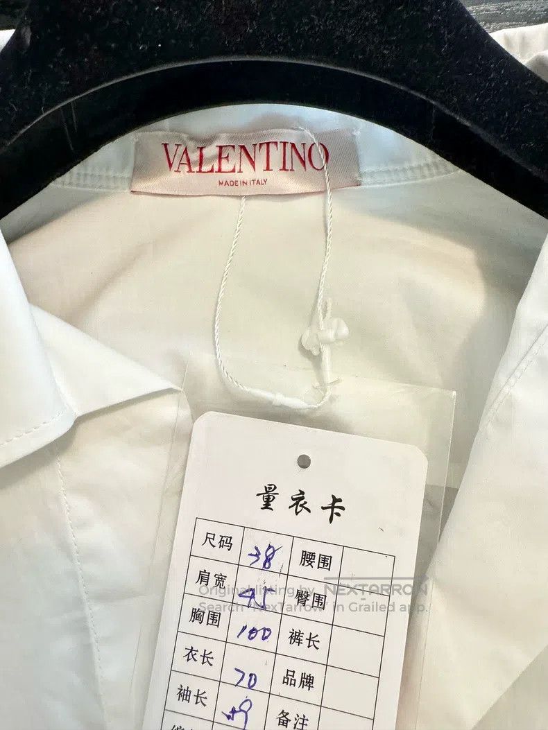 Valentino Valentino White shirt Size S / US 4 / IT 40 - 3 Thumbnail
