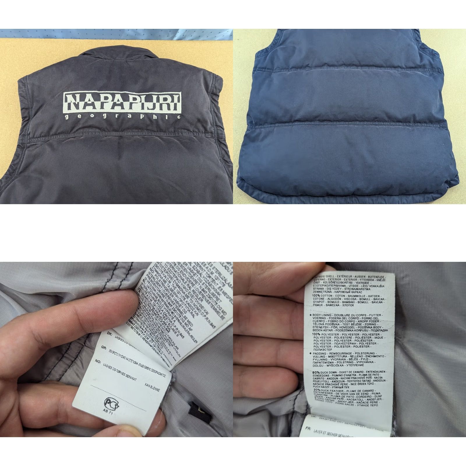 Napapijri Napapijri Vest Mens Size L Blue Duck Down Full Zip Puffer Jacket Large Casual Clothing Gilet Size US L / EU 52-54 / 3 - 8 Thumbnail