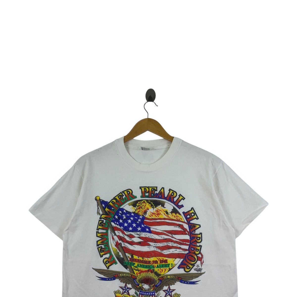 Anvil Vintage 1991 PEARL HARBOR 50th ANNIVERSARY Tee Shirt Size US L / EU 52-54 / 3 - 2 Thumbnail