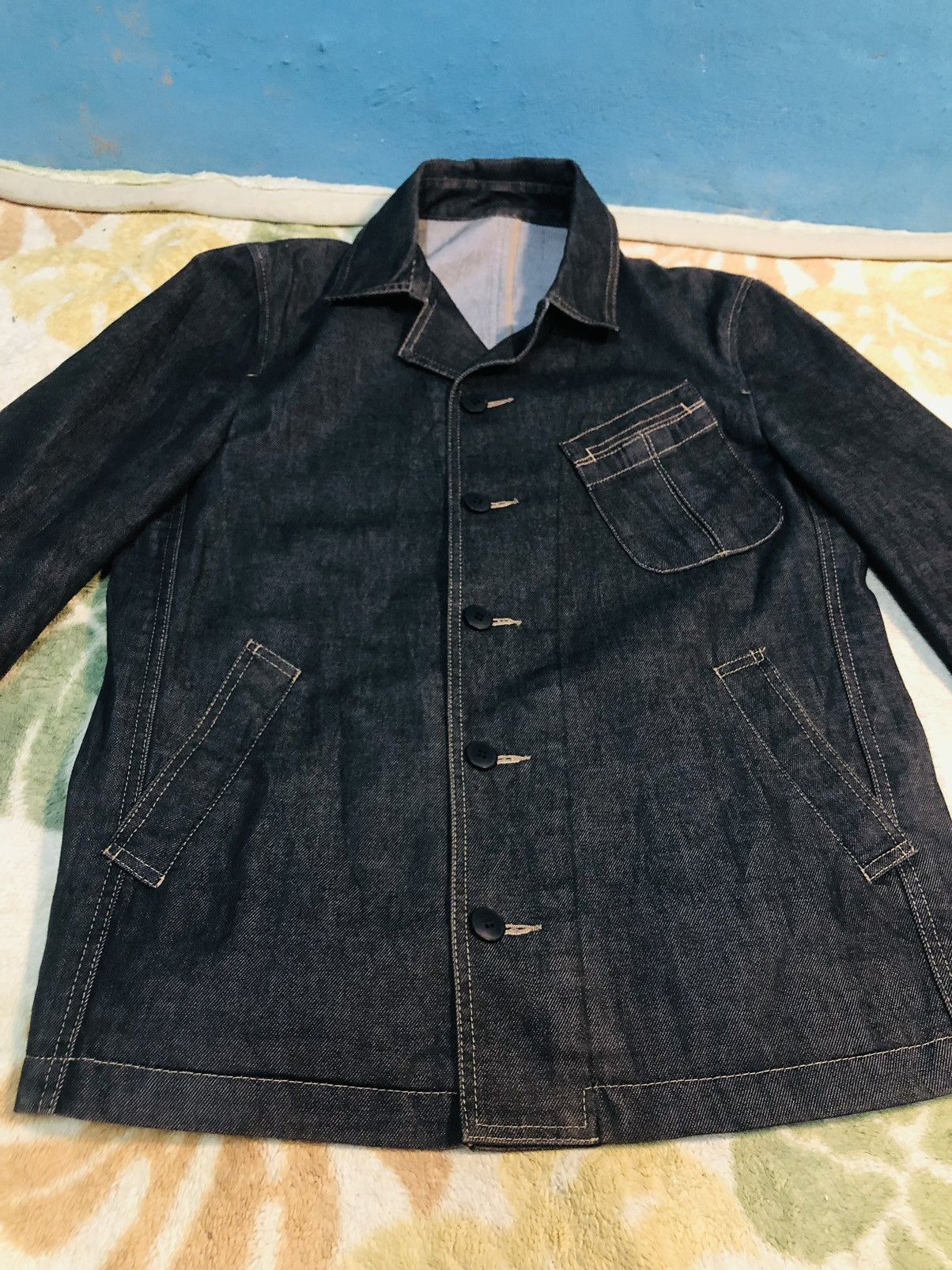 Comme Ca Ism × Japanese Brand Comme Ca Denim Buttoned Jacket (28) Size US M / EU 48-50 / 2 - 4 Thumbnail