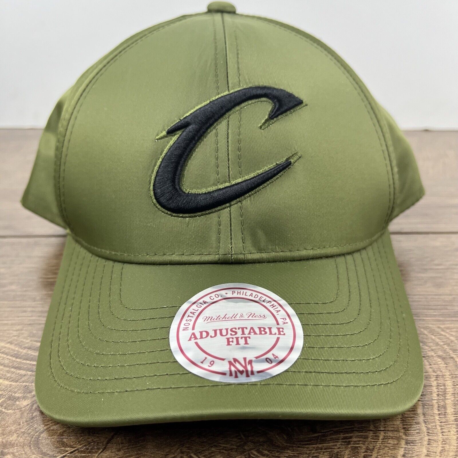 Mitchell & Ness Cleveland Cavaliers Snapback Hat Green Adjustable Hat Green Size ONE SIZE - 5 Thumbnail
