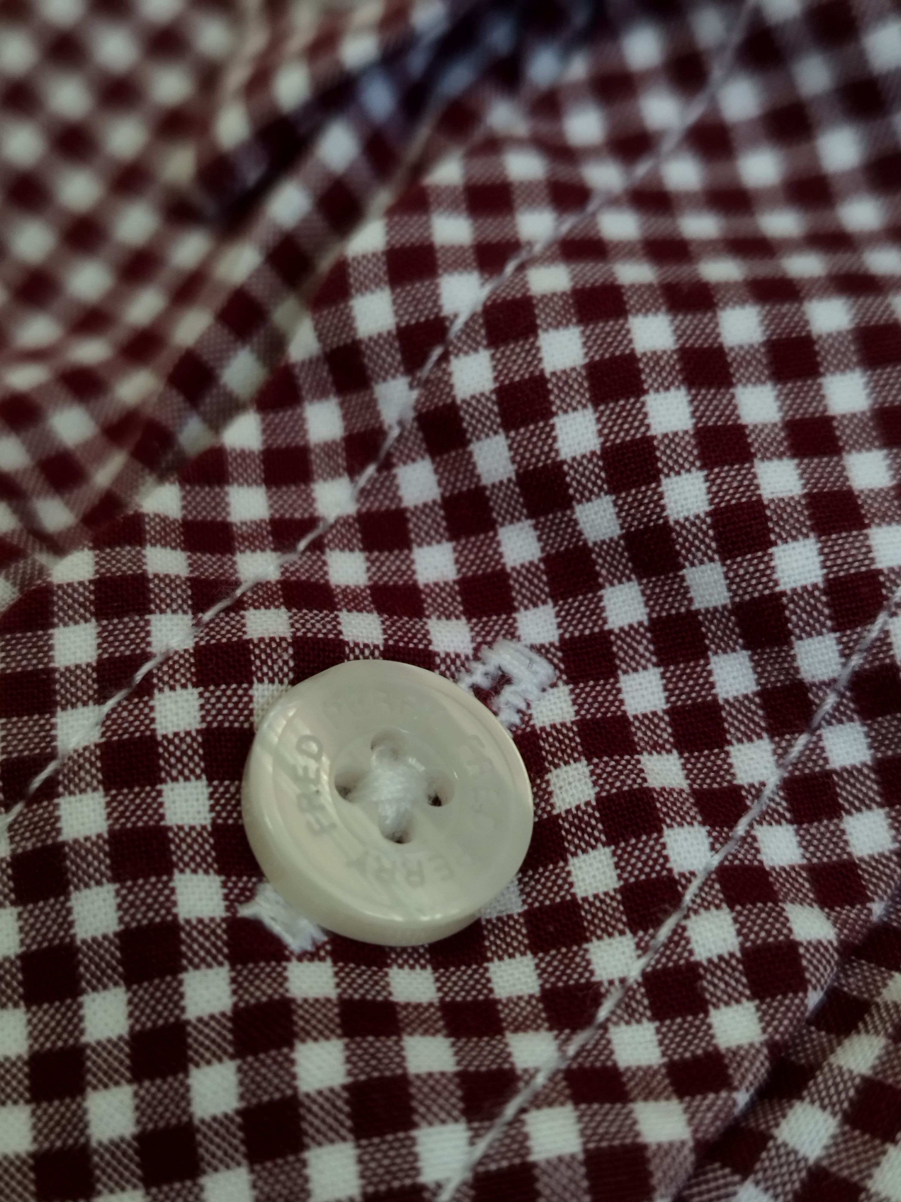 Fred Perry Fred Perry Button-Down Short Sleeve plaid Shirt mens M size Size US M / EU 48-50 / 2 - 6 Thumbnail