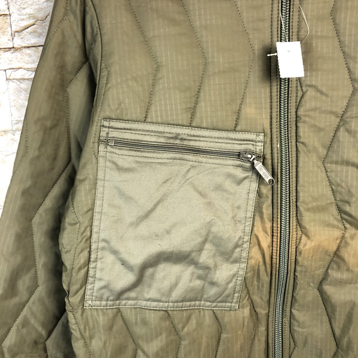 Vintage H.Winner GMBH & Co faded Green vintage puffer Jacket #A881 Size US M / EU 48-50 / 2 - 9 Thumbnail
