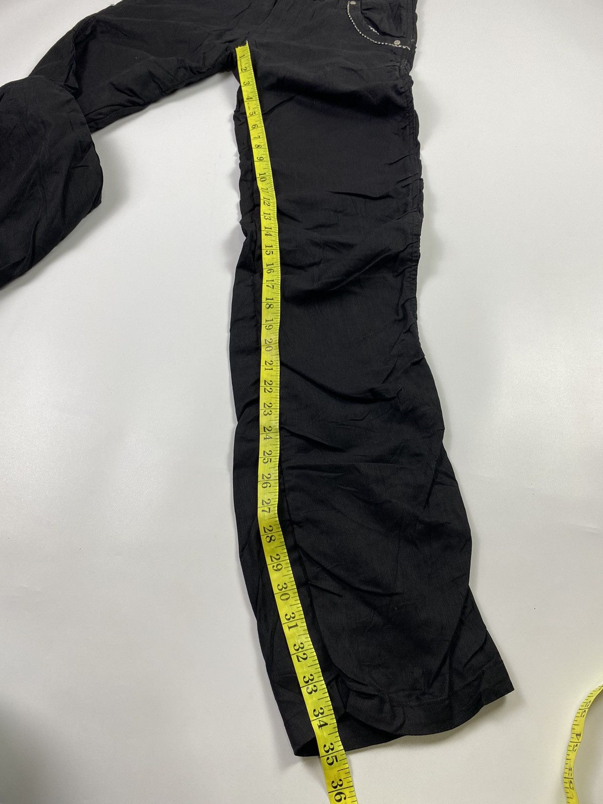 If Six Was Nine × Japanese Brand × Le Grande Bleu (L.G.B.) japanese brand bike star curve black pant Size US 31 - 10 Thumbnail