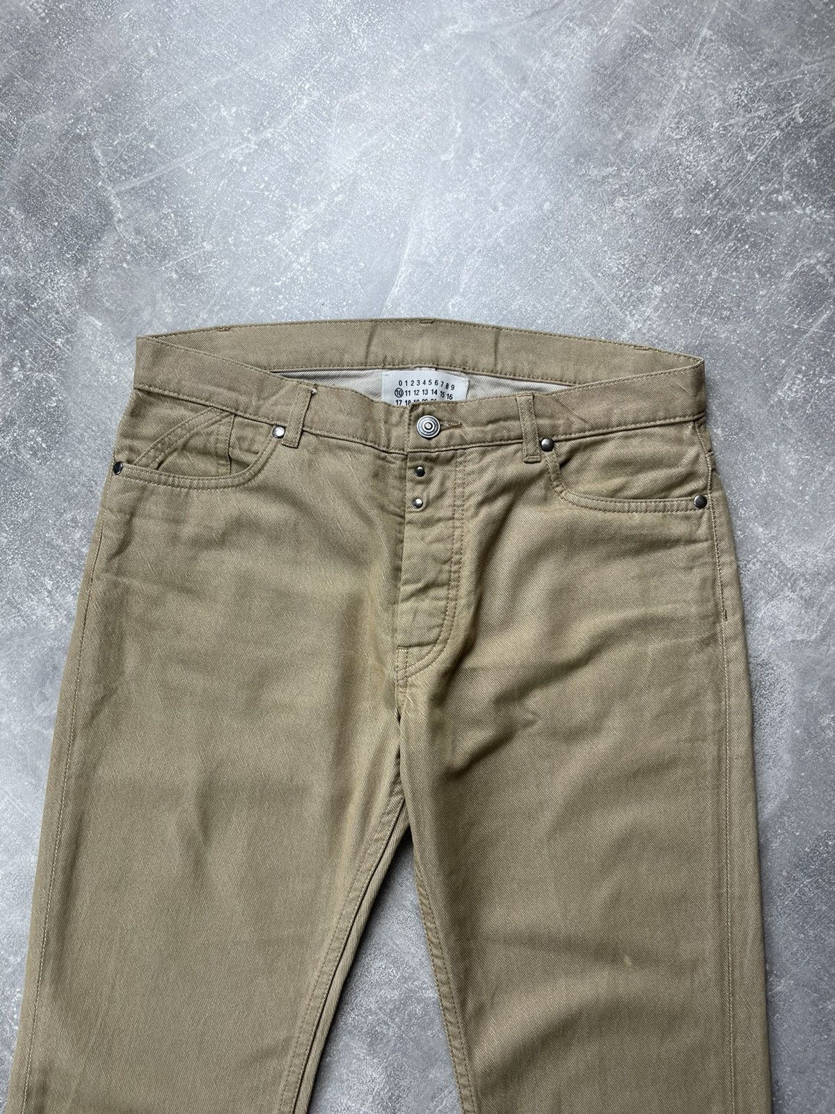 Maison Margiela Maison Martin Margiela Line 10 Beige Slim Denim Pants Size US 30 / EU 46 - 8 Thumbnail