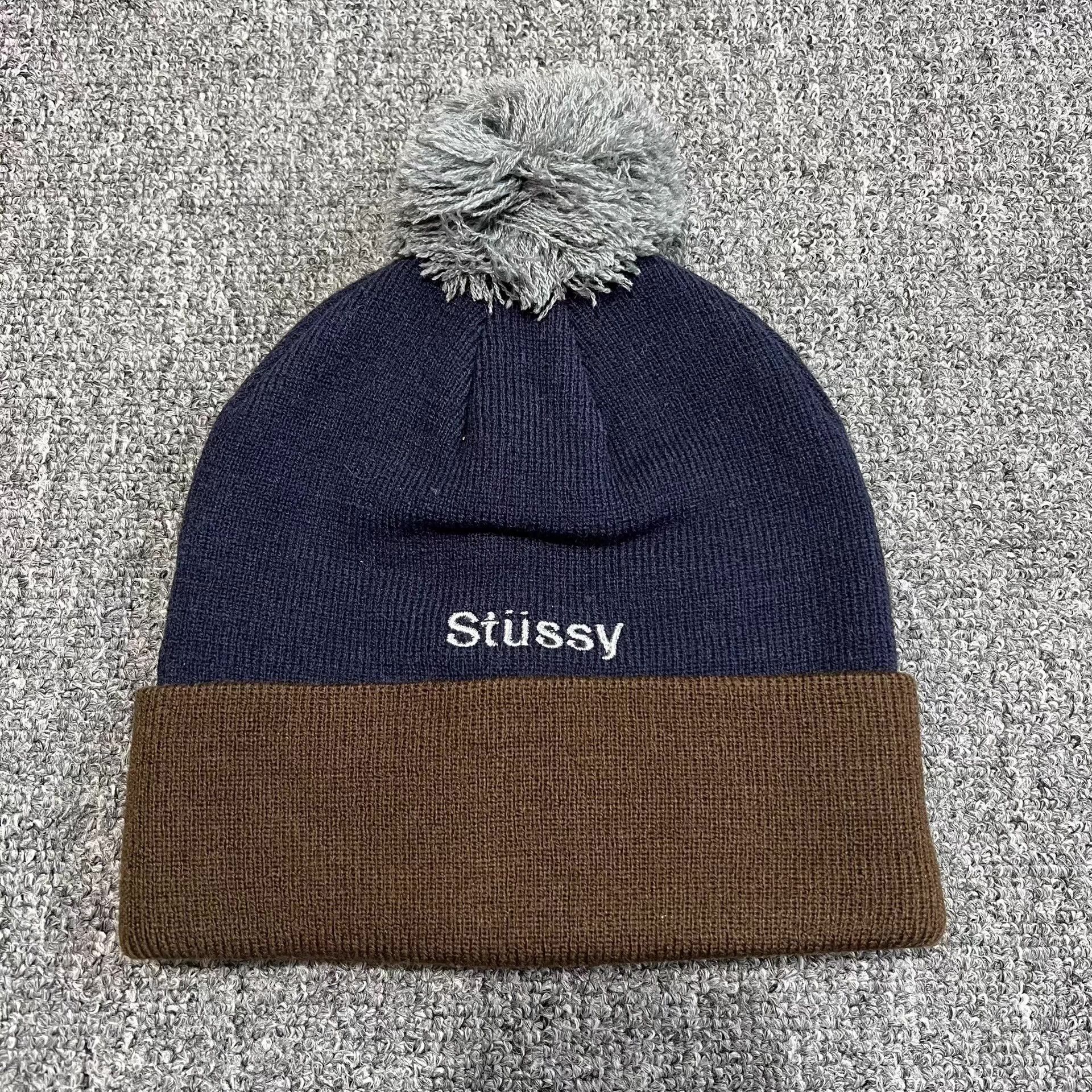 Stussy Stussy Contrast Embroidered Knitted Beanie Q7 Size ONE SIZE - 7 Thumbnail