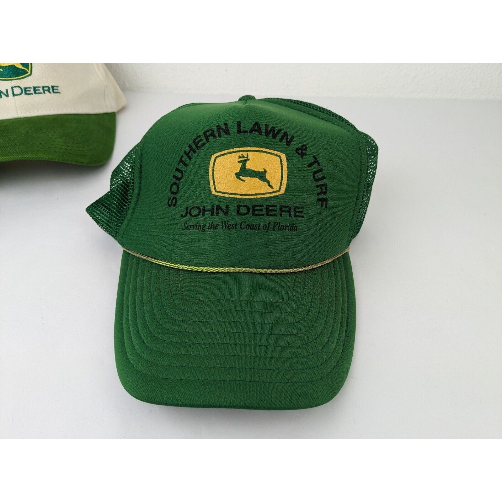 John Deere 5 John Deere Hats Yellow Green Deer Logo Farm Baseball Caps Size ONE SIZE - 8 Thumbnail