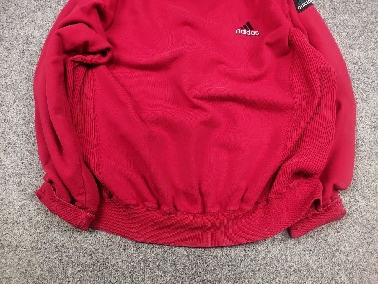 Adidas Vintage 90's Adidas Equipment Logo red Crew neck Sweatshirt Size US L / EU 52-54 / 3 - 5 Thumbnail