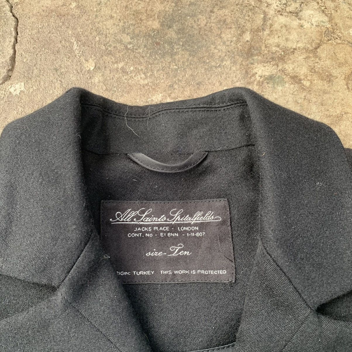 Allsaints Womens all saints Spitalfields long coat black Size M / US 6-8 / IT 42-44 - 6 Thumbnail