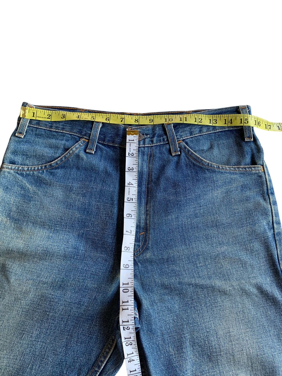 Tornado Mart VINTAGE FLARED LEVIS 646 BOOTCUT DISTRESSED DENIM Size US 32 / EU 48 - 18 Thumbnail