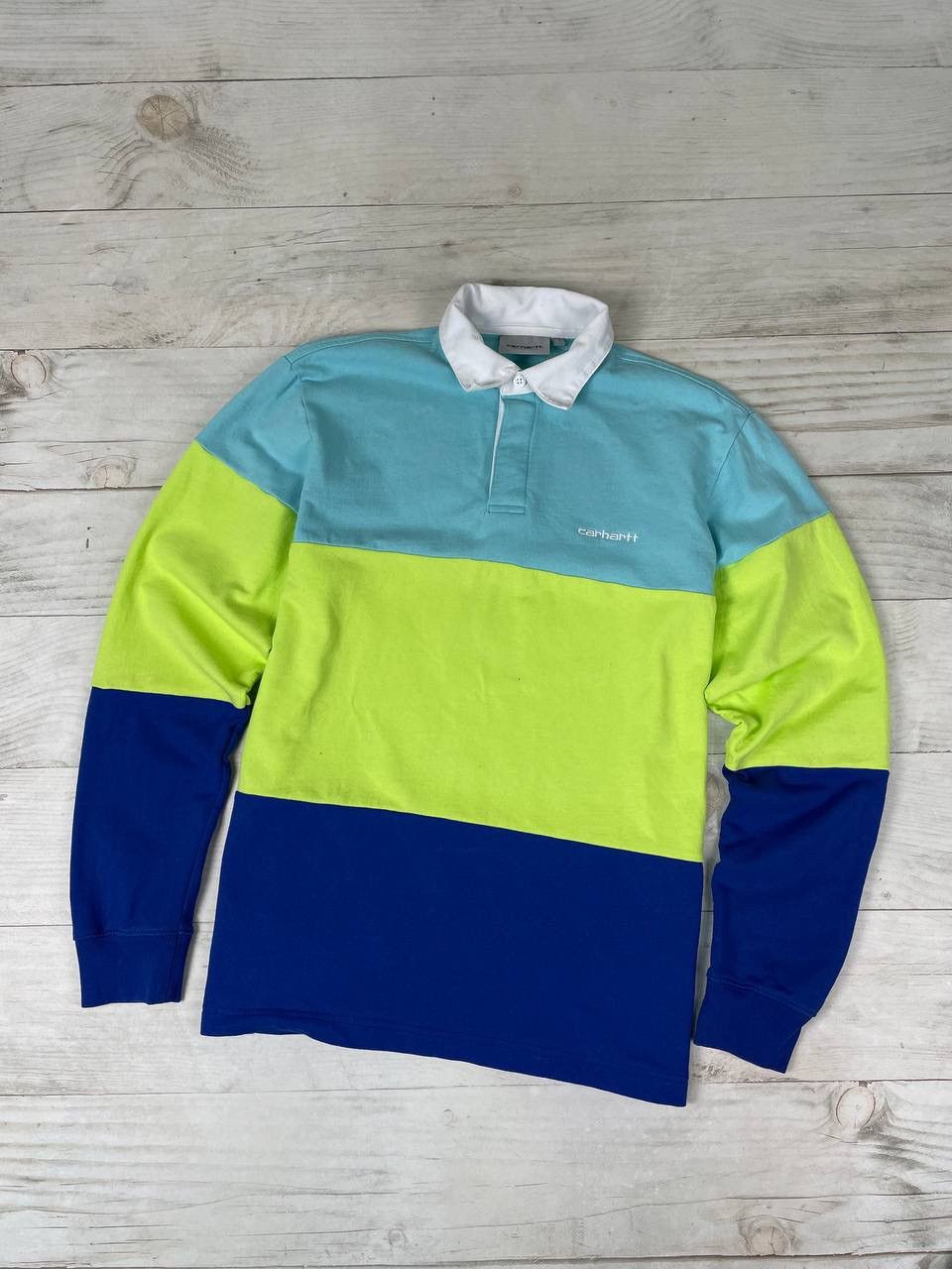 Carhartt Carhartt WIP Newport Rugby Long Sleeve Polo Shirt Striped Size US S / EU 44-46 / 1 - 1 Thumbnail