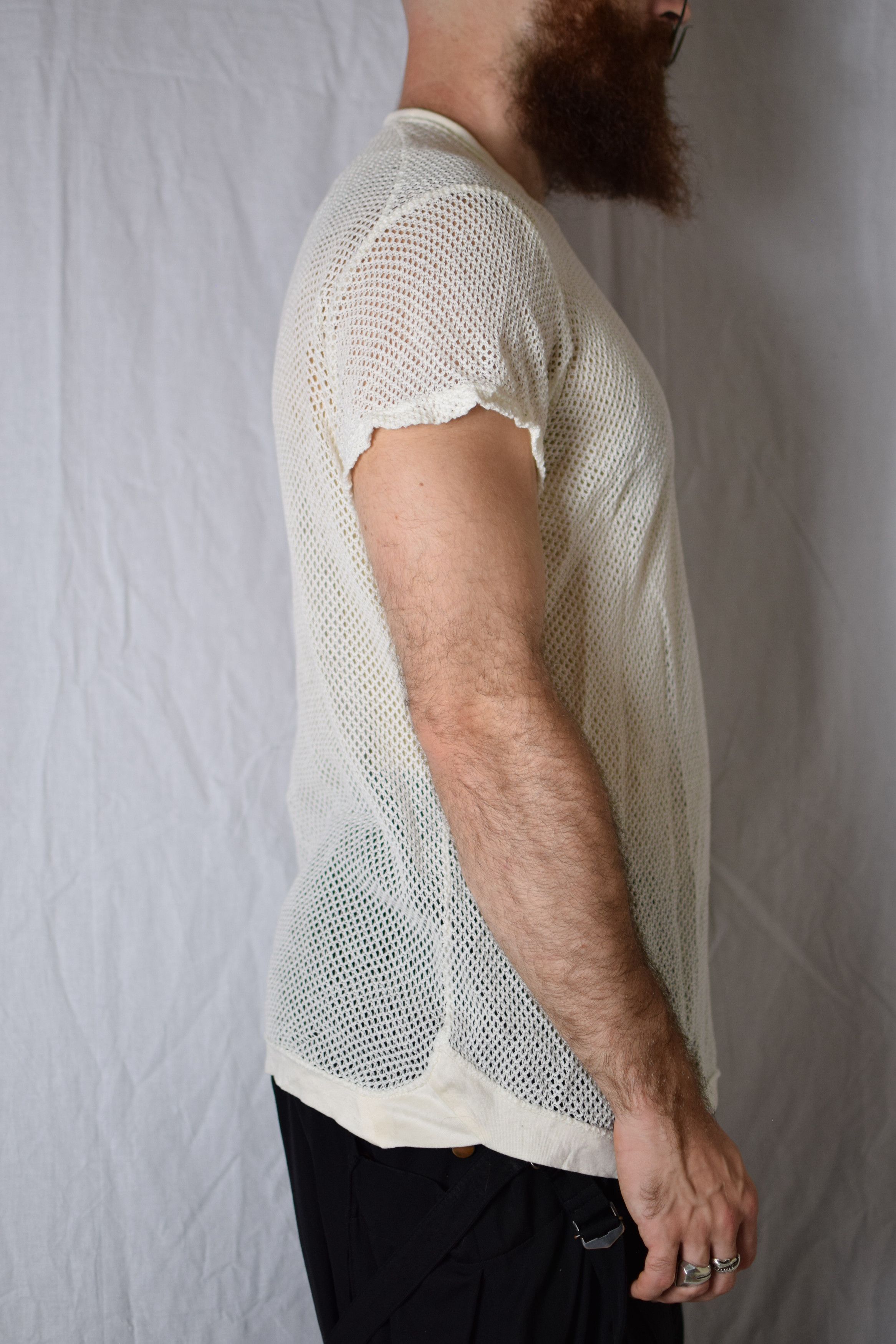 Julius Julius SS15 Prism White Mesh Top - 497CUM66 Size US M / EU 48-50 / 2 - 5 Thumbnail