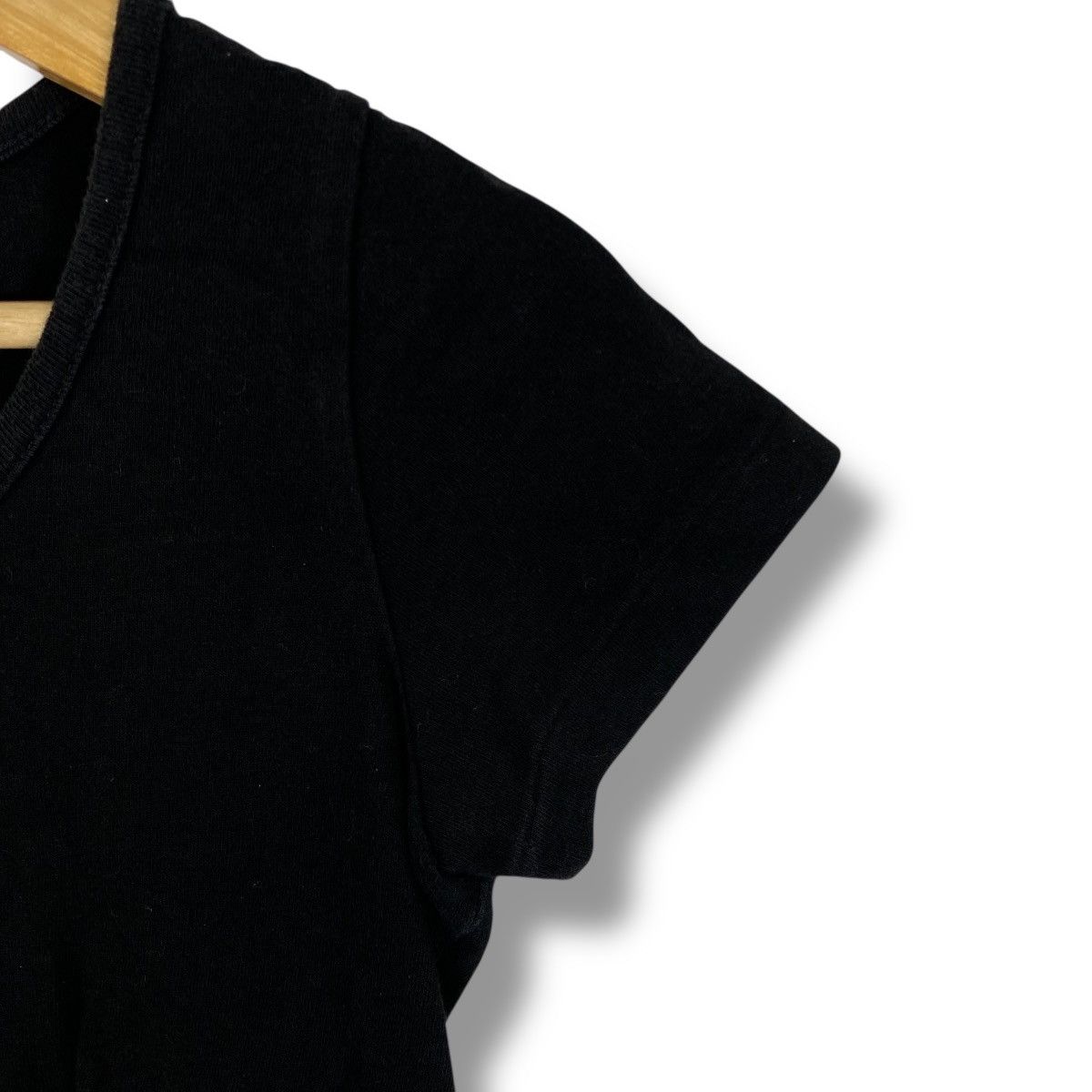 agnes b. AGNES B. Paris Women Blank Black Minimalist Tops Tee Shirt Size S / US 4 / IT 40 - 3 Thumbnail