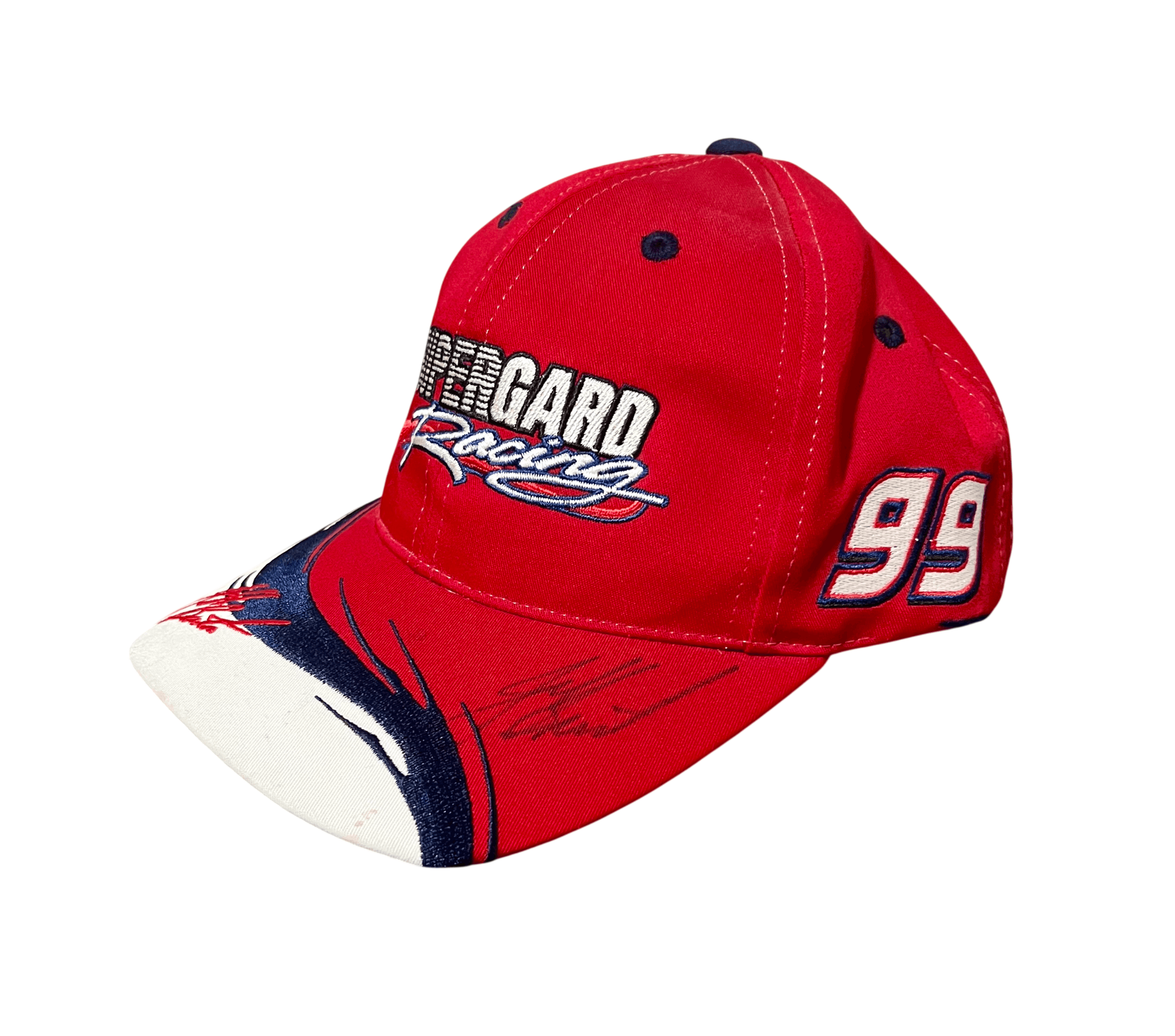 NASCAR Supergard Racing Vintage Jeff Burton Autographed Snapback Size ONE SIZE - 2 Thumbnail