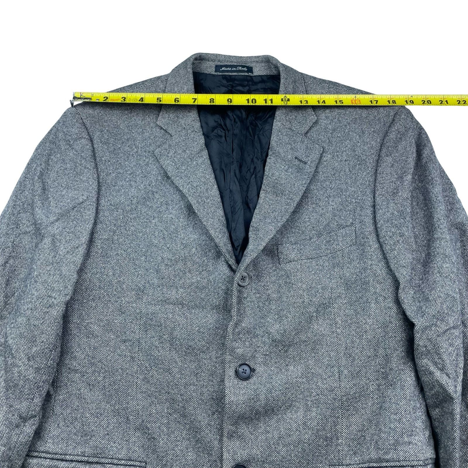 Cantarelli Cantarelli Men's Wool/Cashmere 3/2 Roll Blazer Gray • Italy Size 42R - 12 Thumbnail