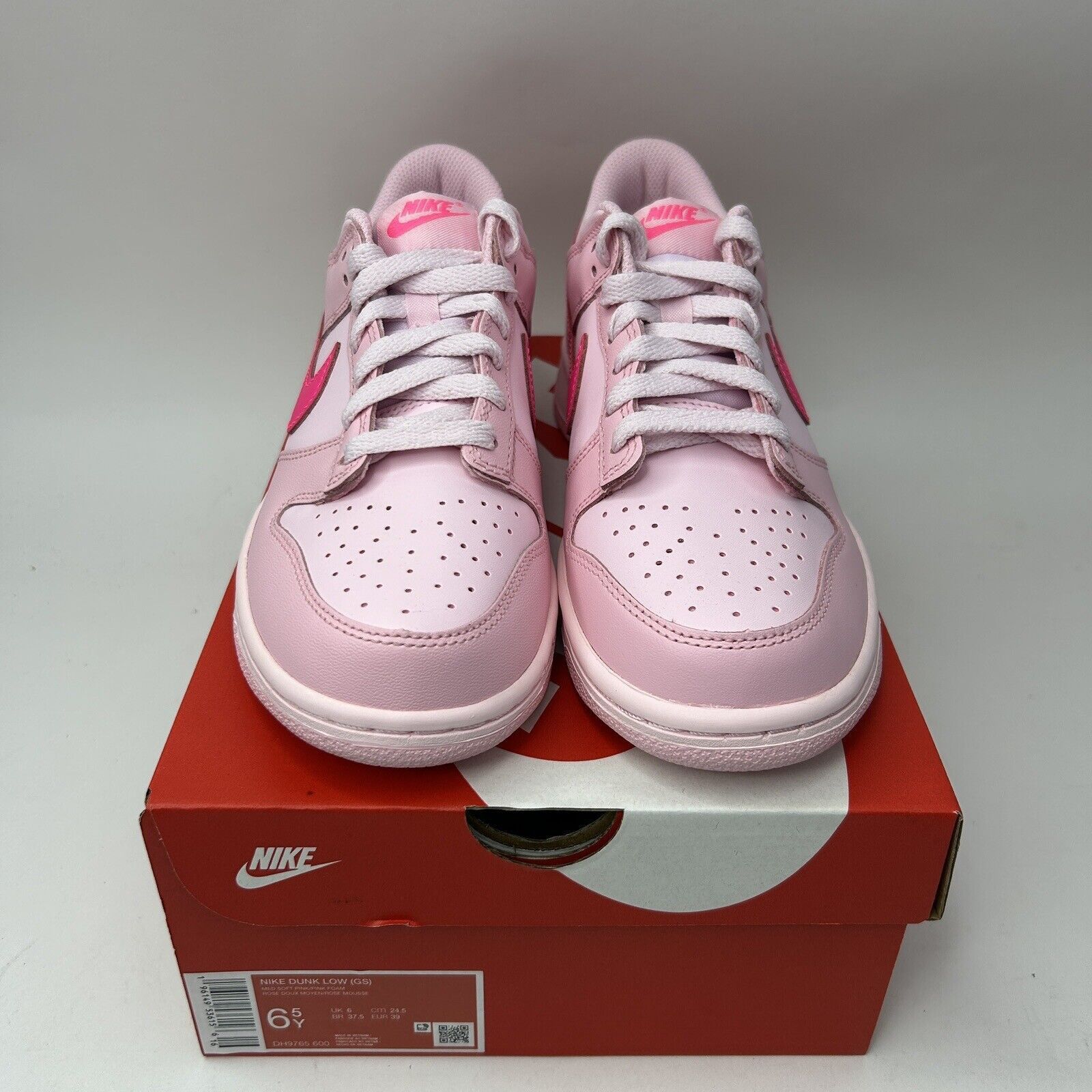 Nike Nike Dunk Low GS “Triple Pink/Pink Panther” 2023 Size US 8 / IT 38 - 2 Thumbnail
