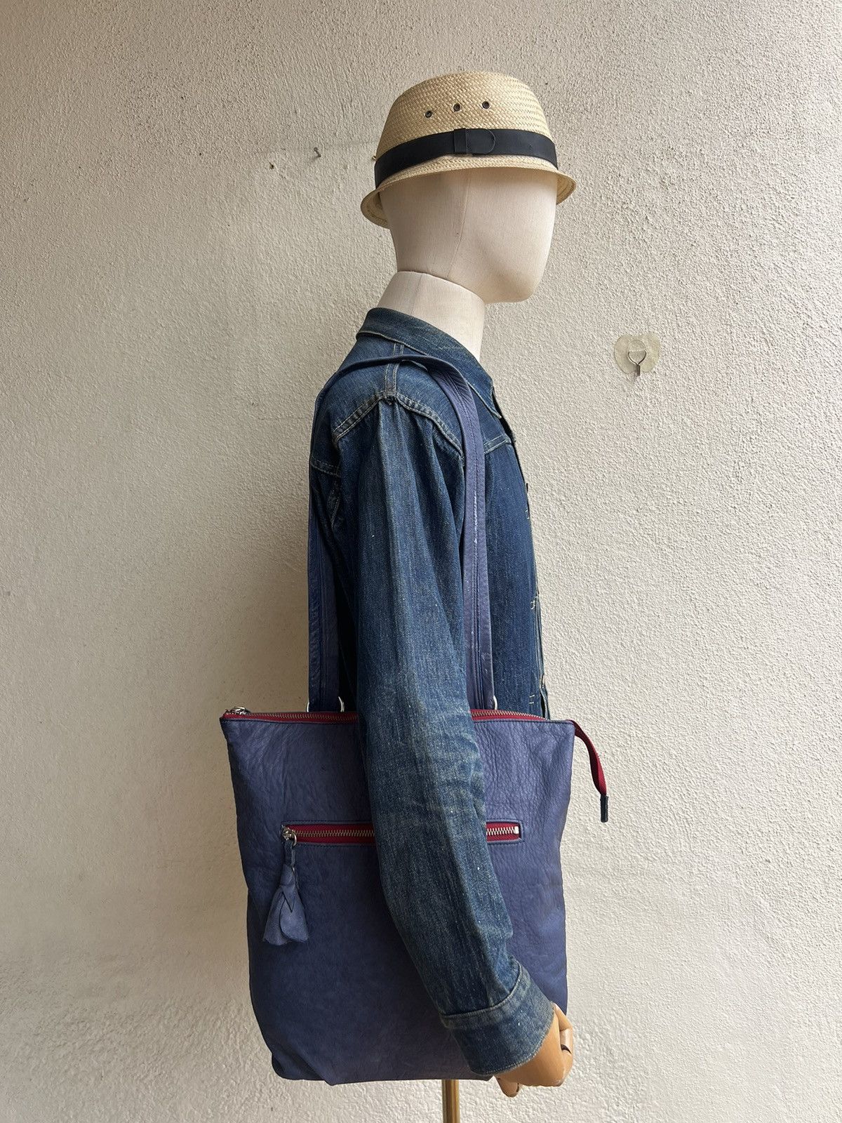 Leather Vintage Brongel Japan Patina Napa Leather 2 Way Backpack Bag Size ONE SIZE - 4 Thumbnail
