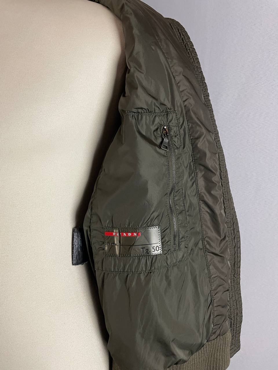 Prada Prada Nylon Down Jacket Khaki Size US M / EU 48-50 / 2 - 15 Thumbnail