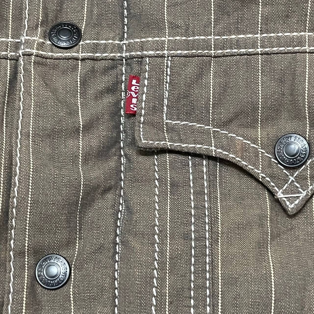 Levi's Vintage Levis Trucker Puffer Jacket Leather Shoulder Size US M / EU 48-50 / 2 - 5 Thumbnail
