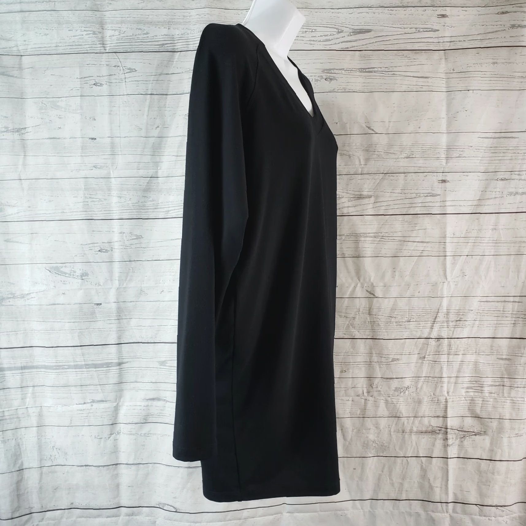 Vintage Cabi 125 Womens Sweater Adult XS Black V-Neck Long Sleeve Tunic Size XS / US 0-2 / IT 36-38 - 3 Thumbnail