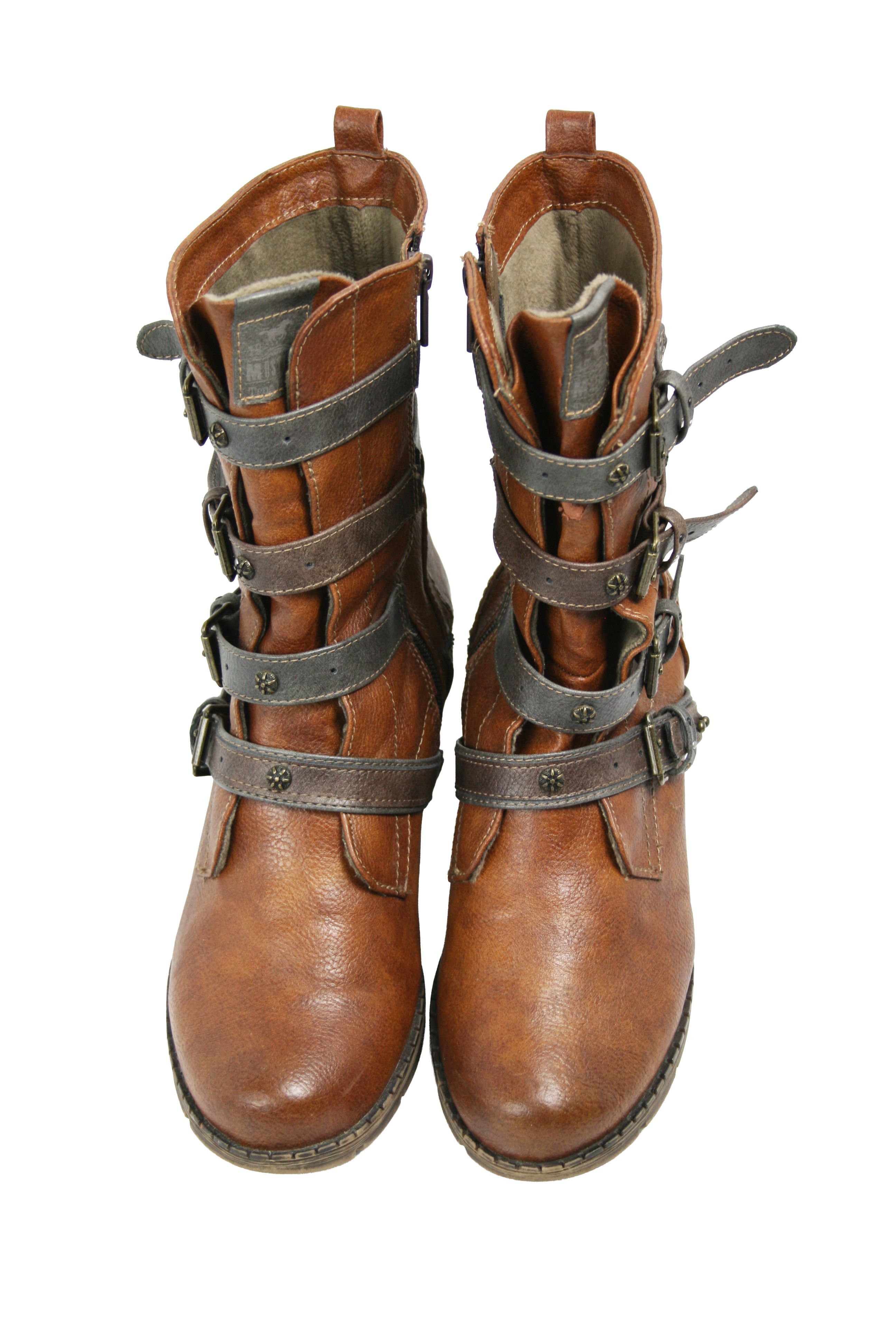 Mustang 00S Y2K Cyber Punk Belted Biker Boots Vintage Size US 11 / IT 41 - 11 Thumbnail
