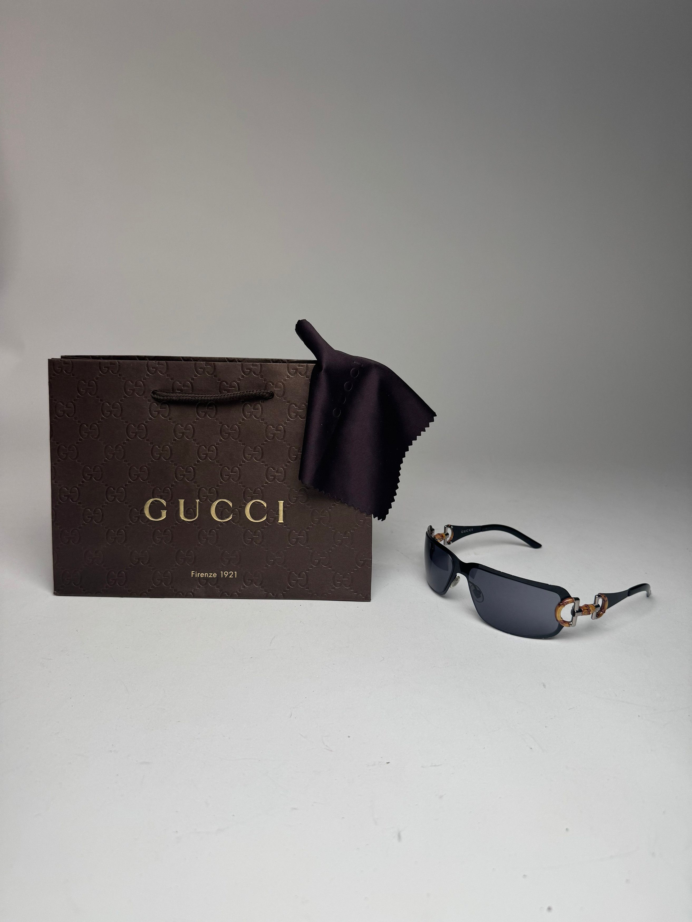 Gucci Vintage Bamboo Sunglasses Size ONE SIZE - 1 Thumbnail