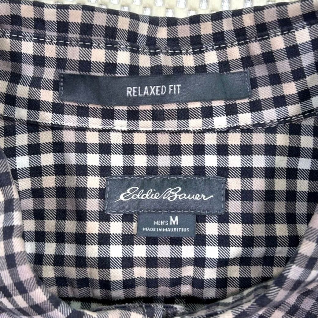 Eddie Bauer Eddie Bauer Shirt Mens Medium Long Sleeve Button Down Relaxed Fit Gingham Check Size US M / EU 48-50 / 2 - 5 Thumbnail