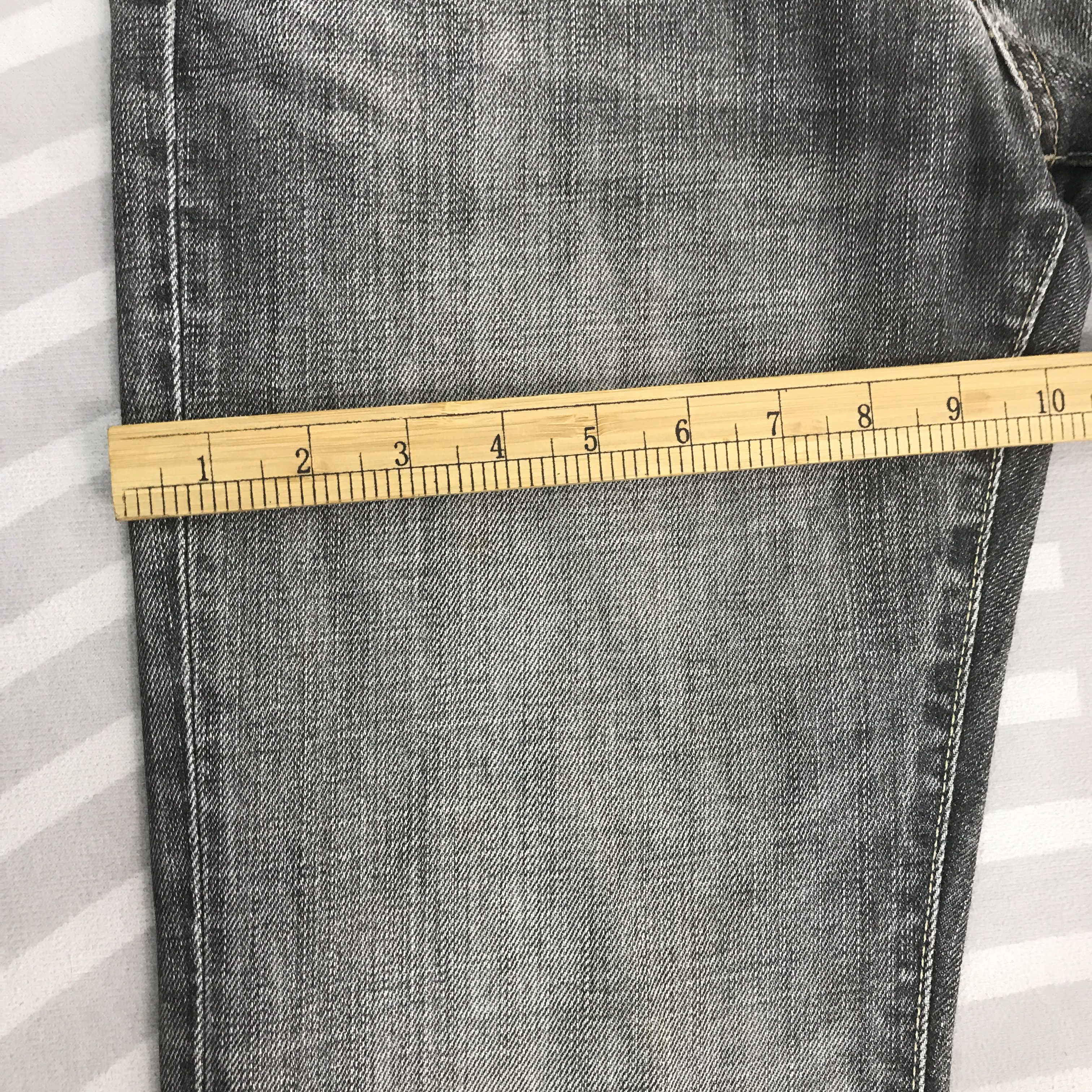 Japanese Brand Flare Japanese Uniqlo Distressed Denim black pants K54B11 Size US 30 / EU 46 - 10 Thumbnail