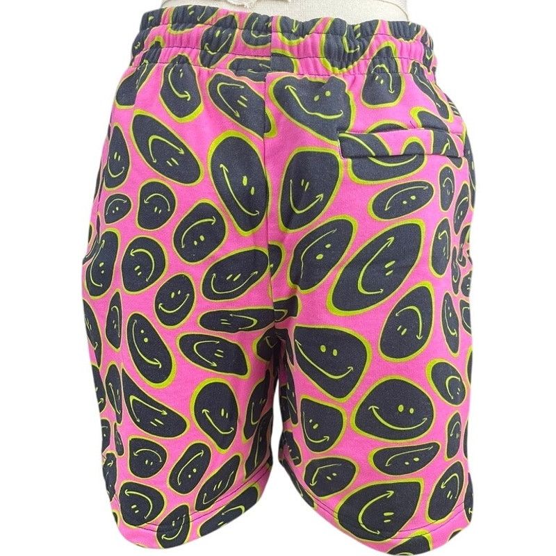 WeSC WESC Pink Trippy Smiley Cotton Shorts Unisex (M/L) NEW Skate Size 32" / US 10 / IT 46 - 3 Thumbnail