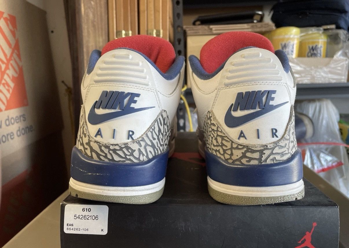 Jordan Brand Retro Air Jordan 3 True Blue Size US 9 / EU 42 - 2 Thumbnail